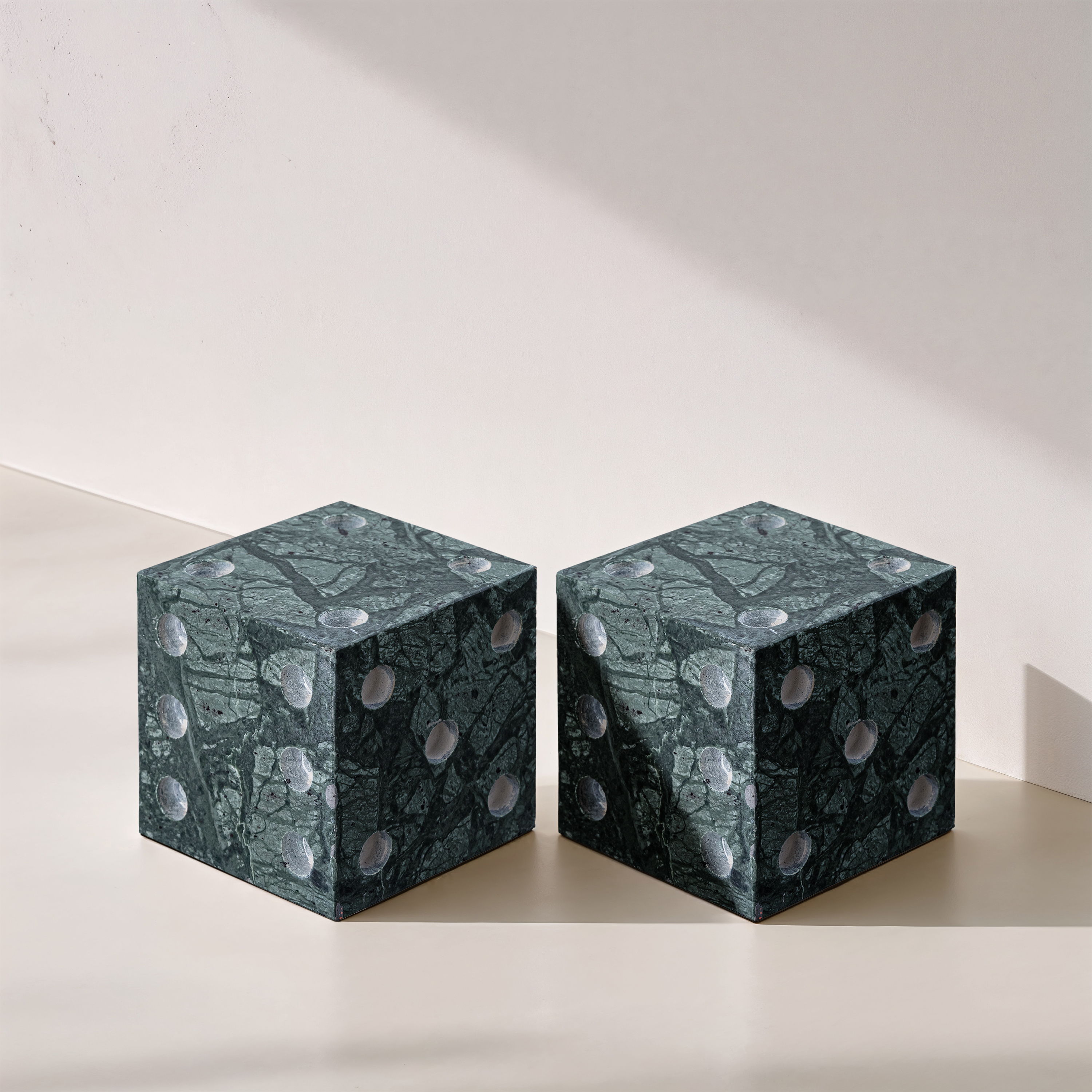 Dice - Marble Decorative - Green