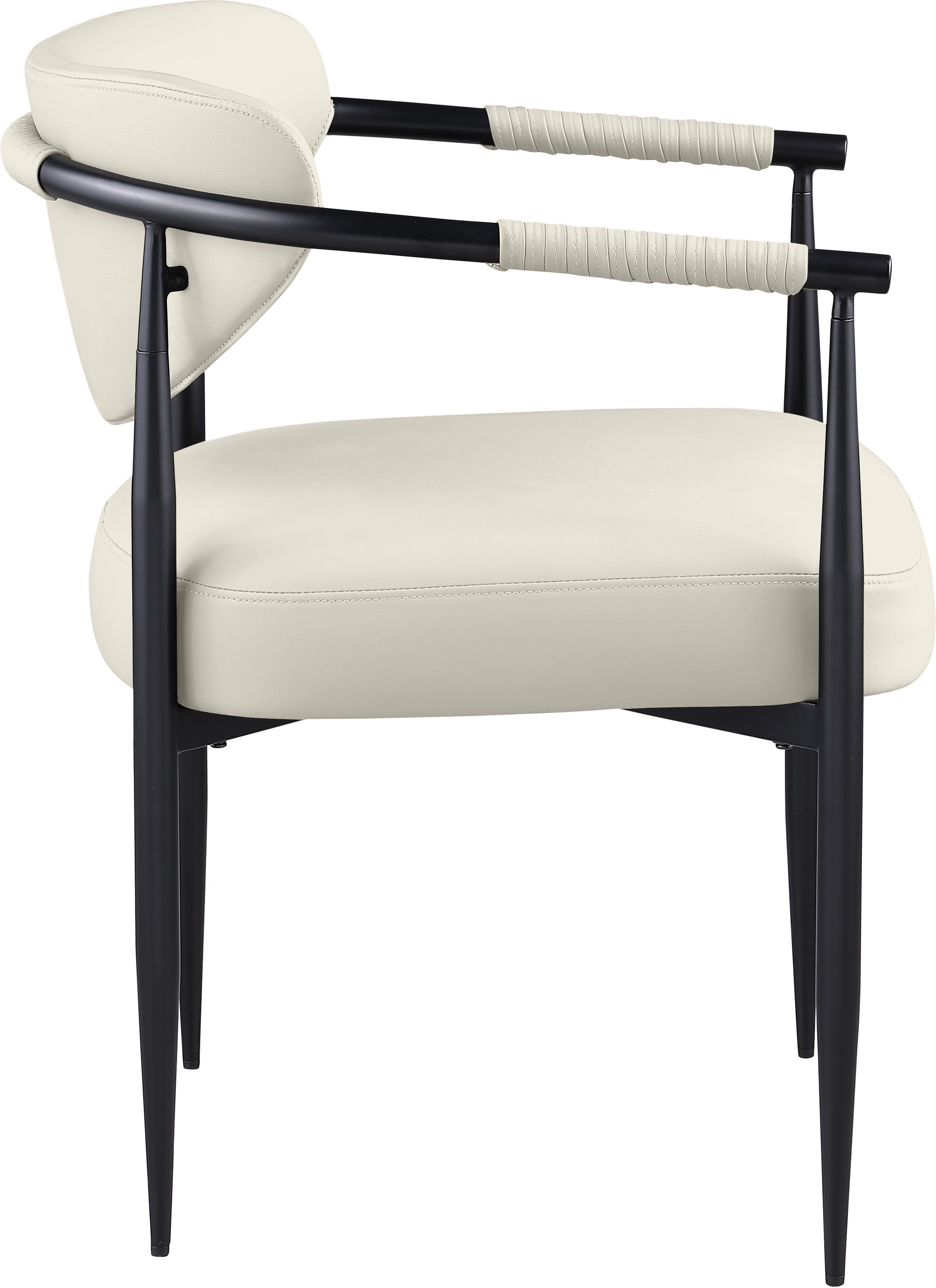 Virella - Vegan Leather Upholstered Dining Chair (Set of 2) - Cream