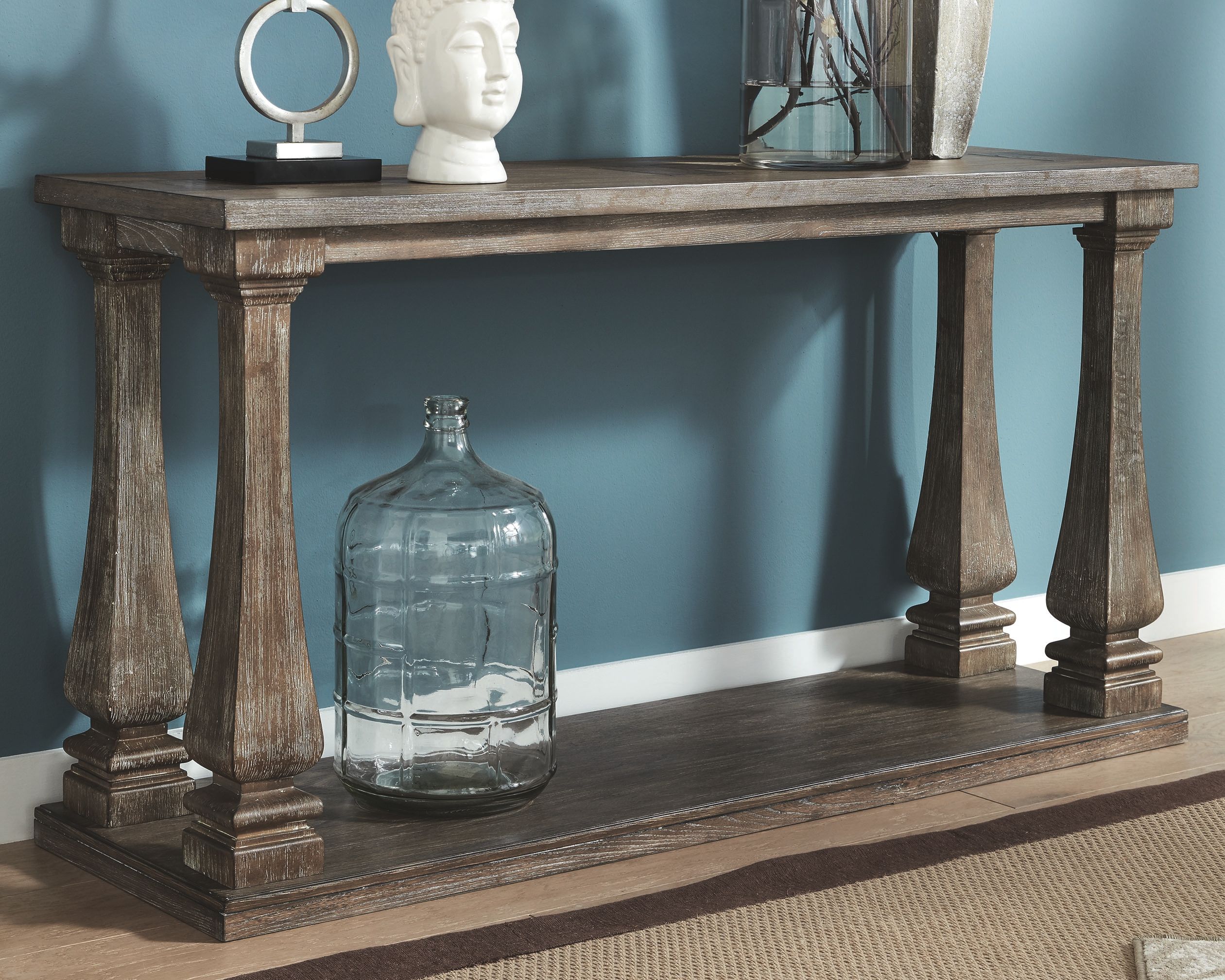 Ashley Furniture Johnelle - Sofa Table - Gray - Image 2
