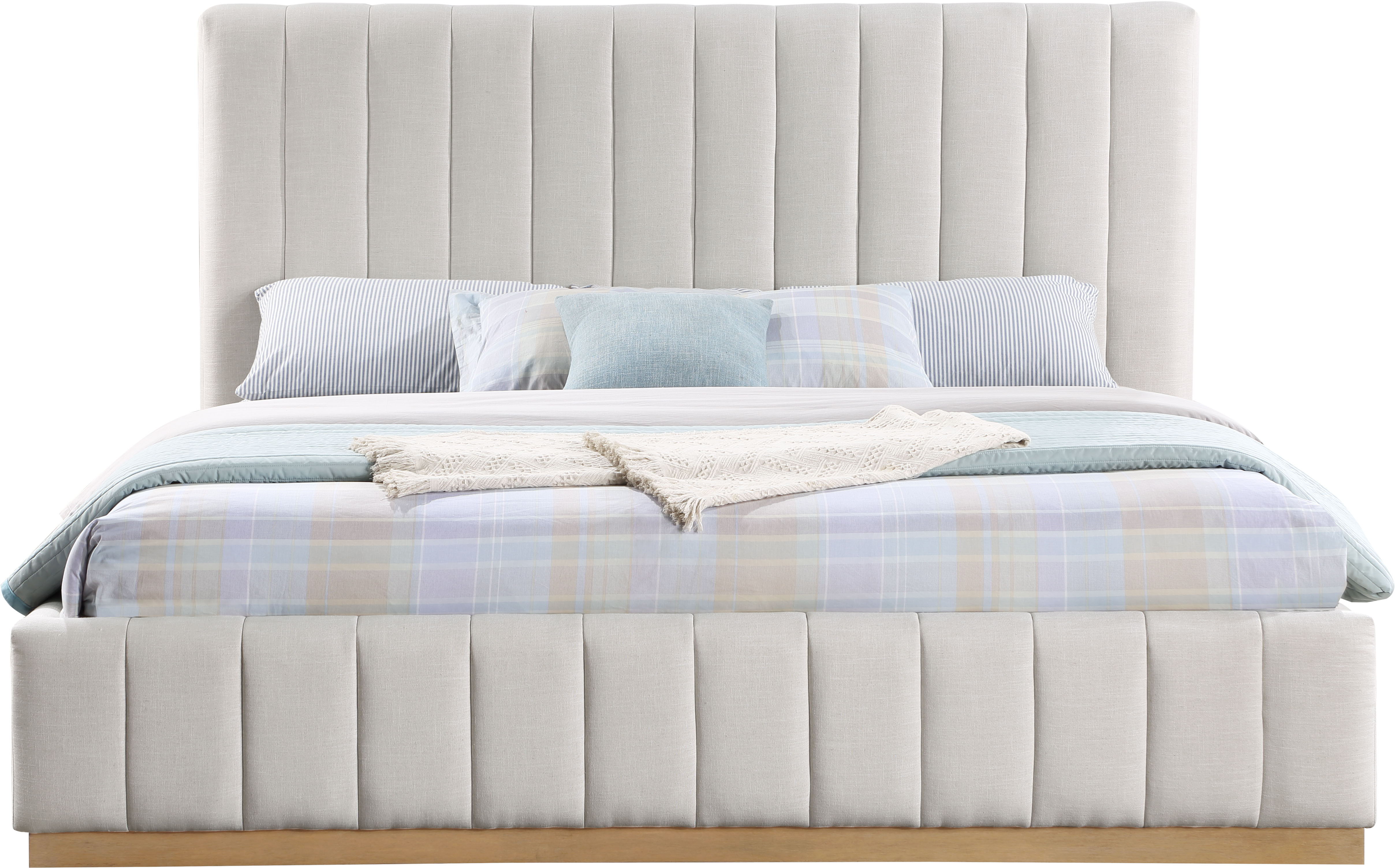 Lucia - King Bed - Cream