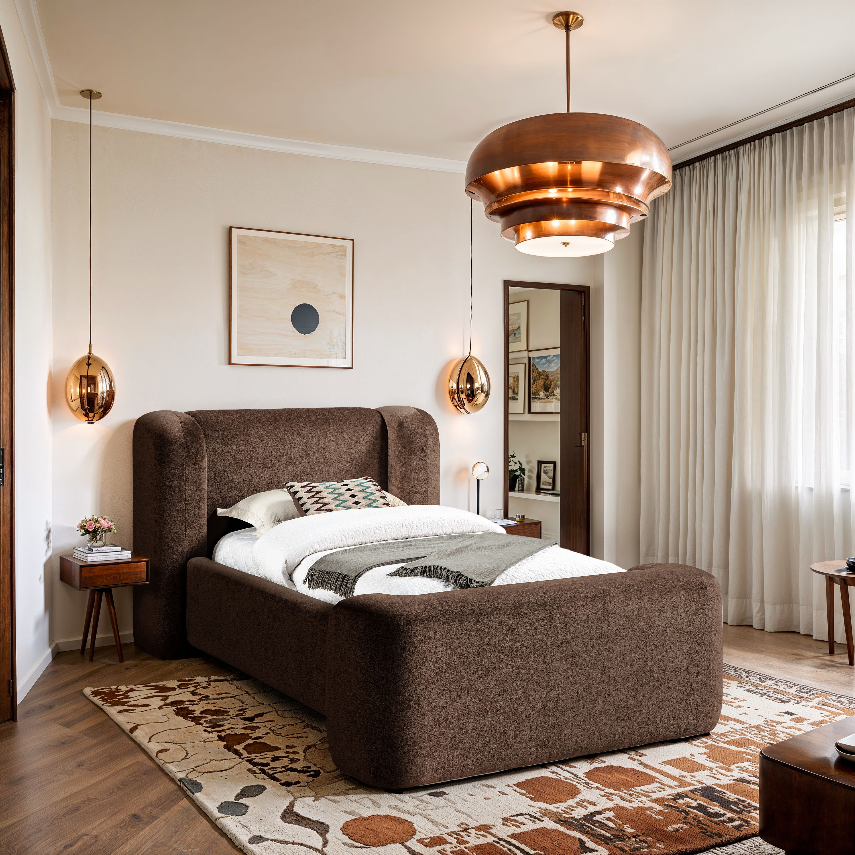 Modena - Twin Bed - Brown