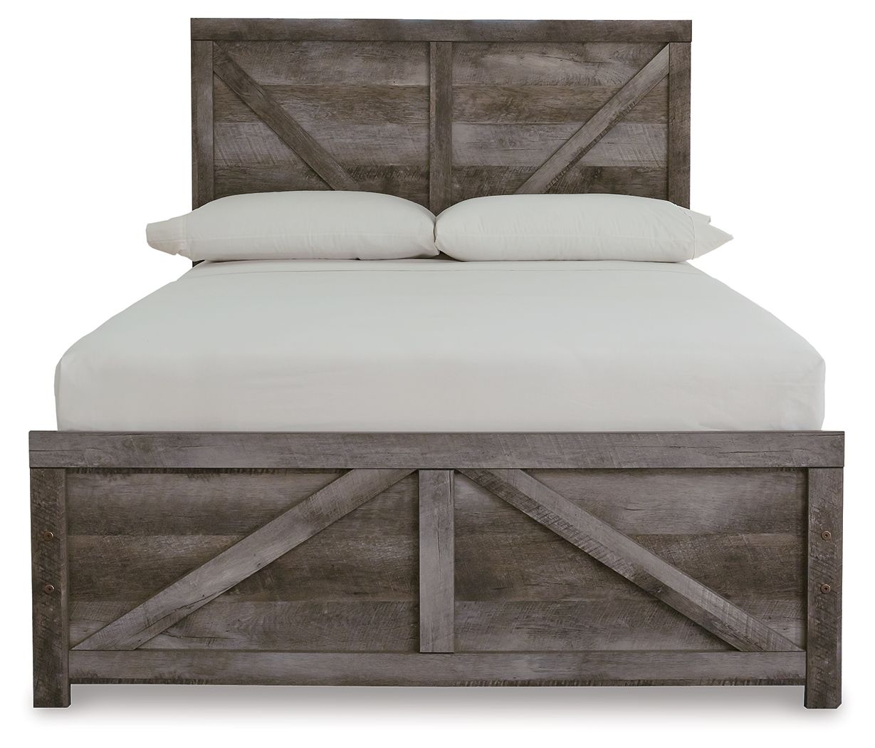 Ashley Furniture Wynnlow - Full Crossbuck Panel Bed - Gray - Image 6