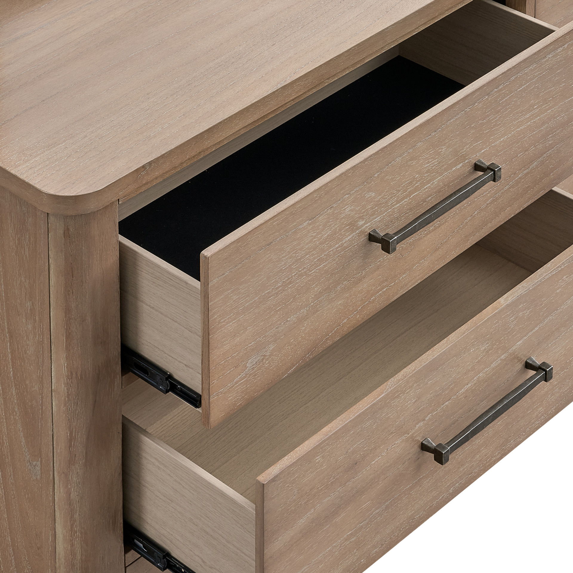 Anika - 6 Drawer Dresser - Natural / Brown, light brown