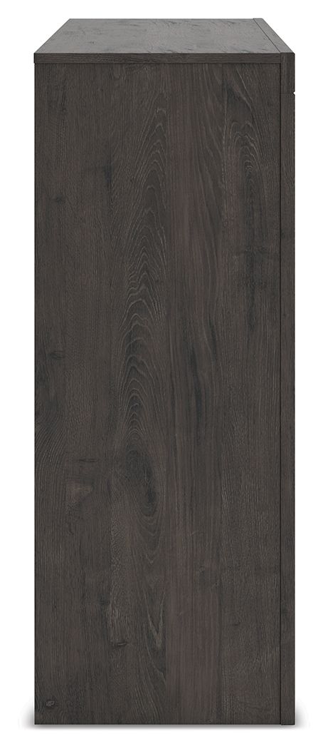 Ashley Furniture Fraluna - Six Drawer Dresser - Charcoal - Image 8