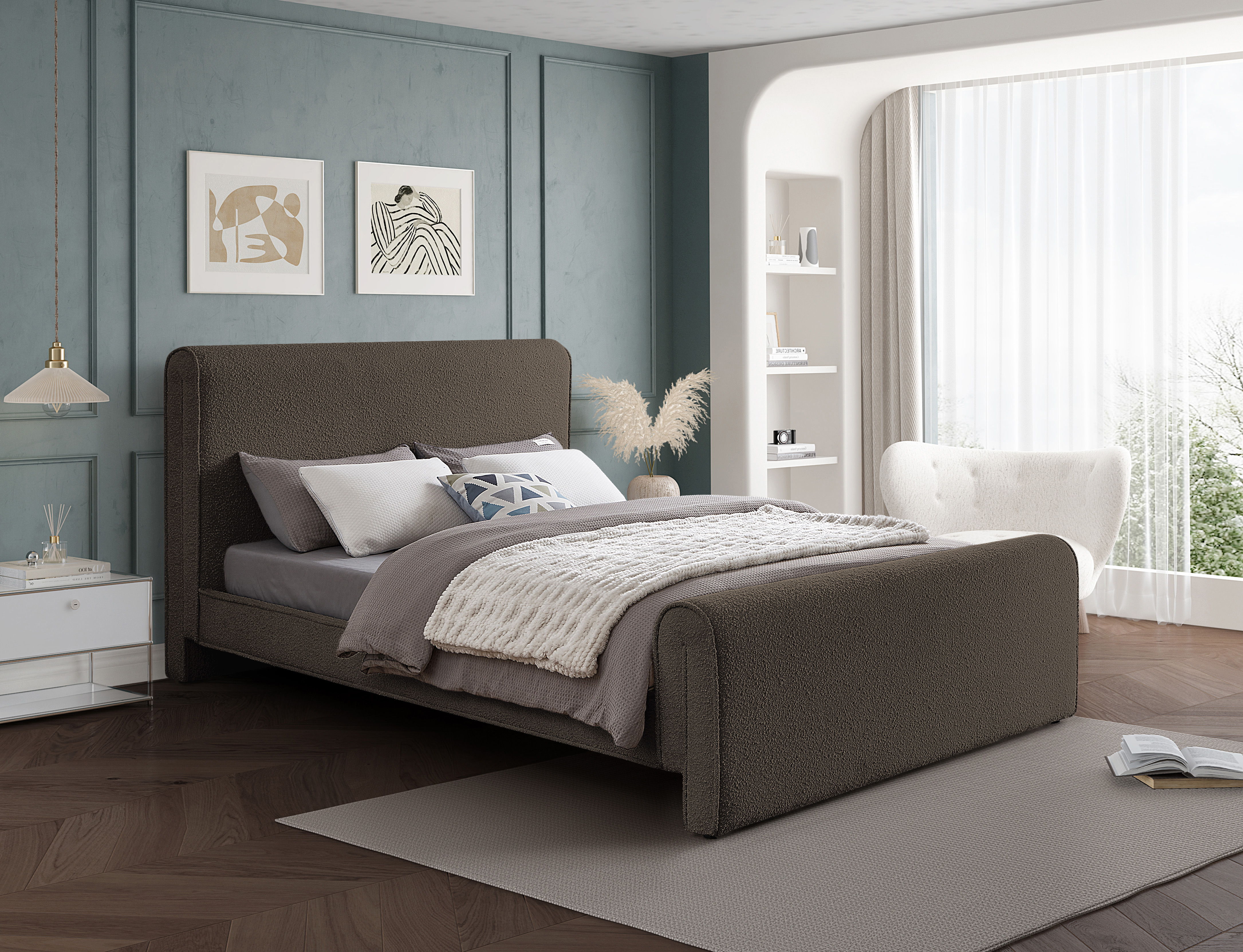 Stylus - Queen Bed - Brown
