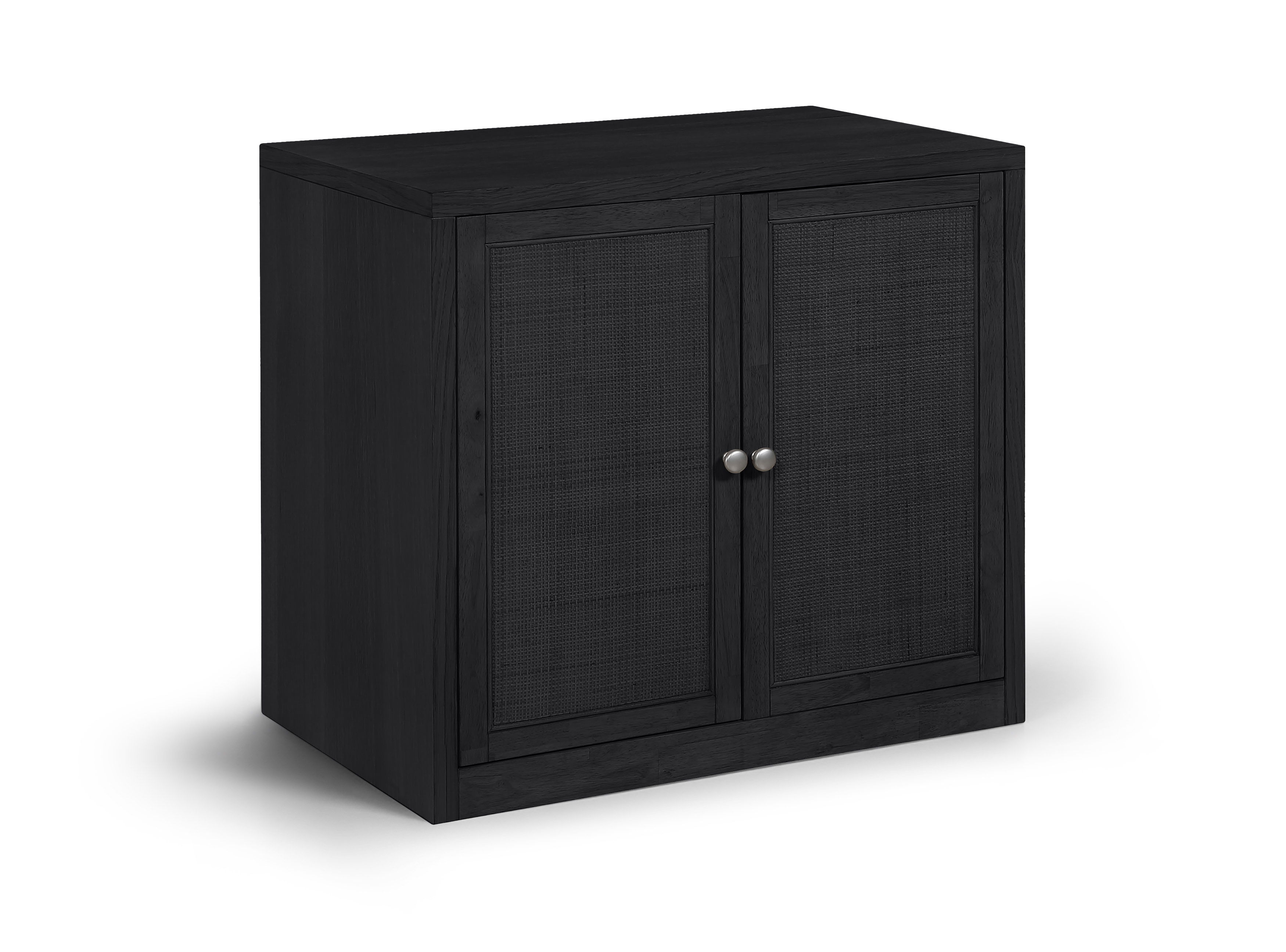 Solid Wood, Oak Veneer And Stainless Steel Sideboard/Buffet