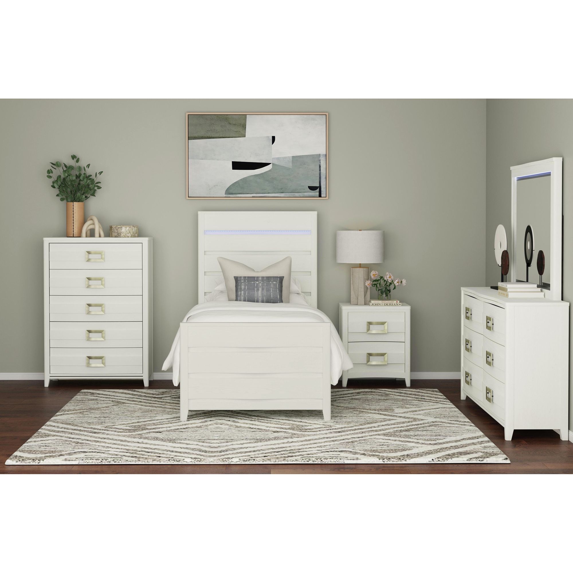 Tobias - 6-Drawer Dresser - White