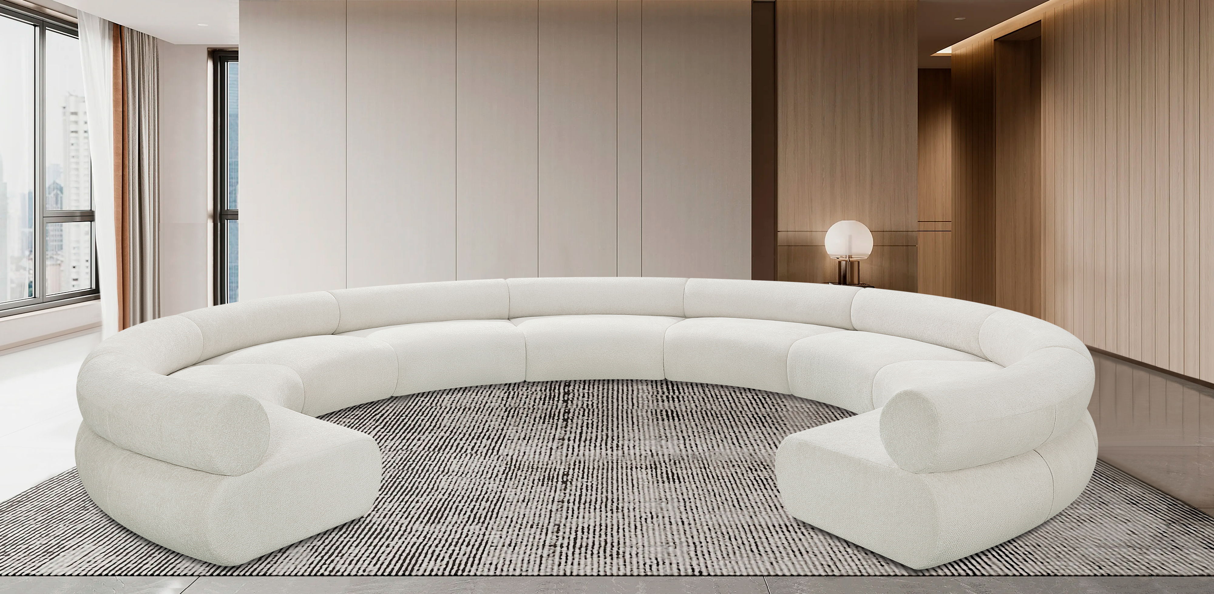 Bale - 9 Piece Modular Sofa - Cream