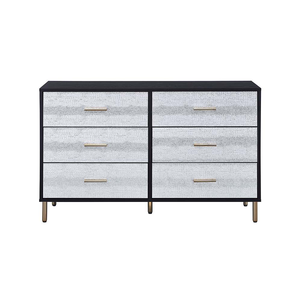 Myles - Dresser - Black, Silver & Gold, black, view 5