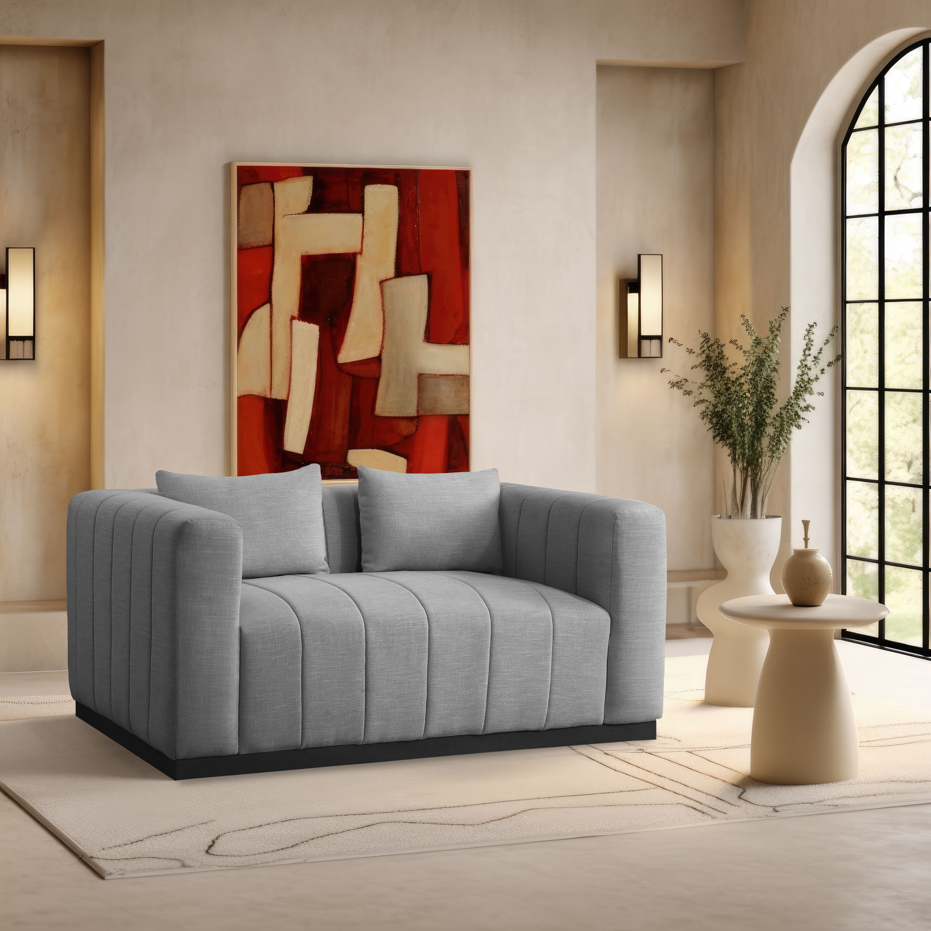Lucia - Loveseat - Gray