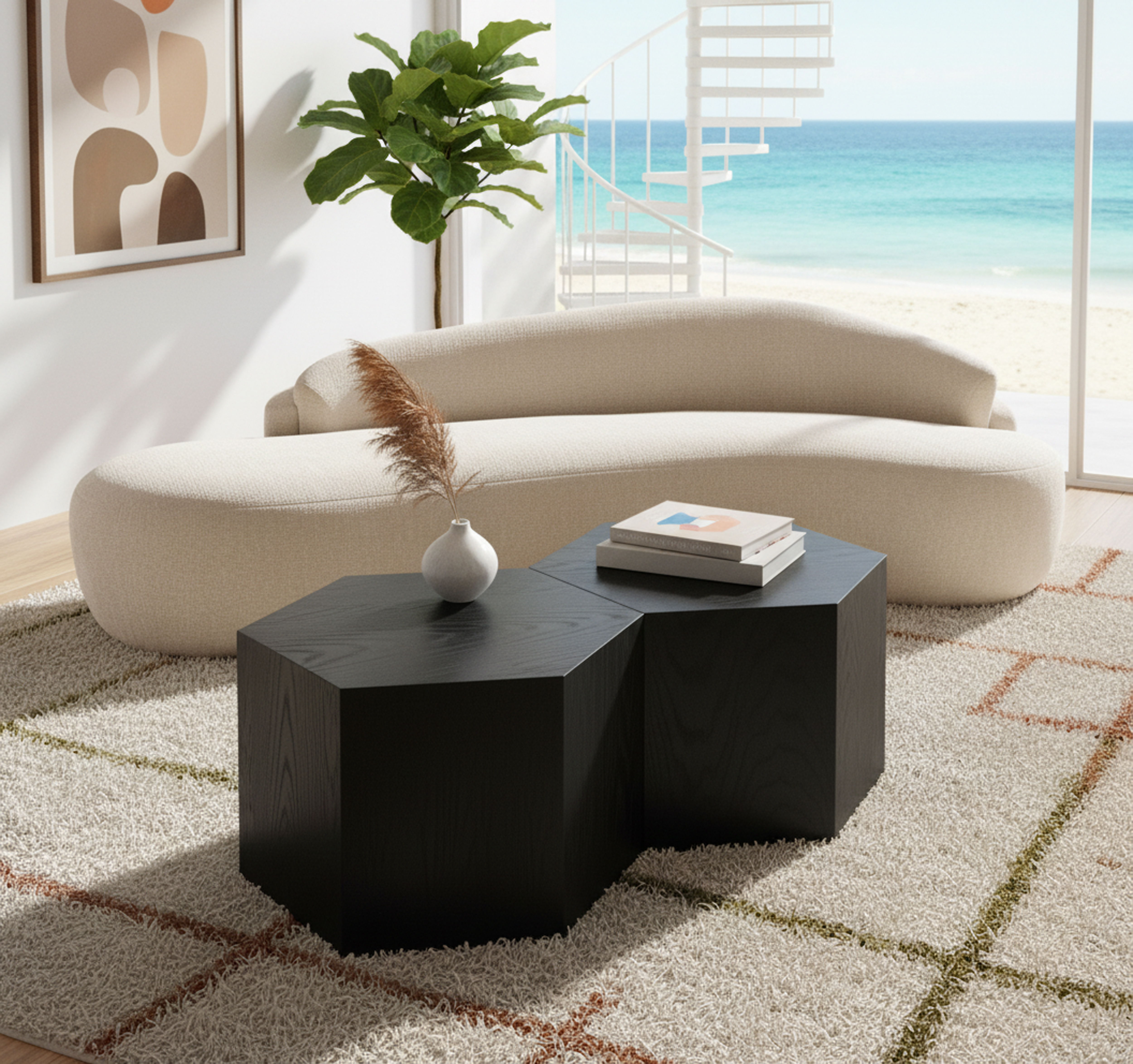 Eternal - Coffee Table 2 Piece - Black