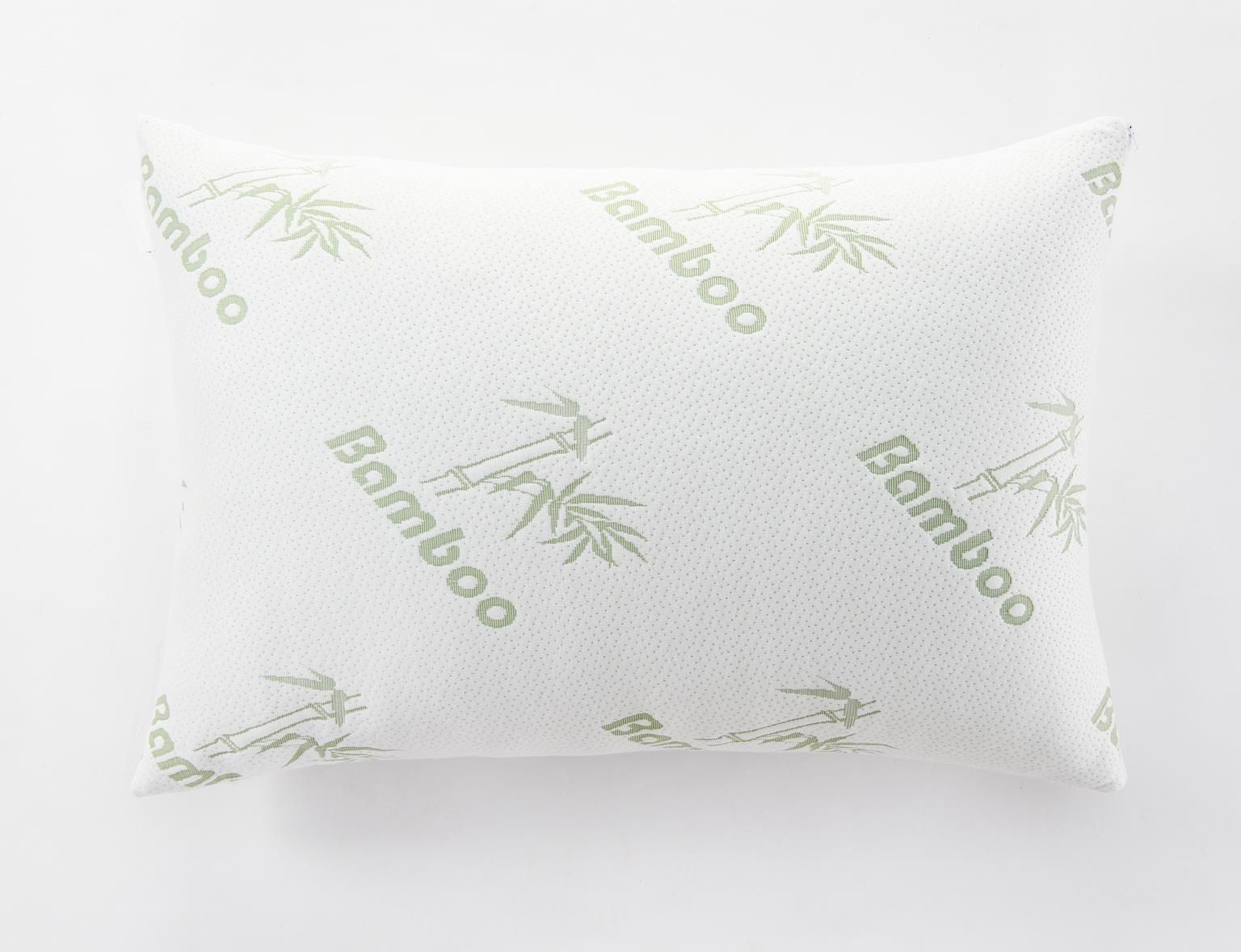 Memory Foam Pillows - Queen Shredded Bamboo Memory Foam Pillow (Set of 6) - Green