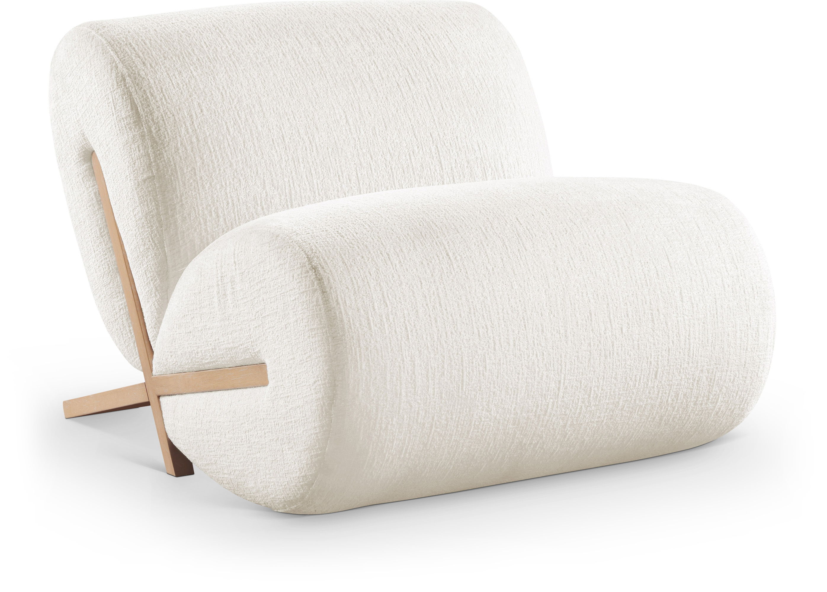 Akira - Fabric Accent Chair - Cream