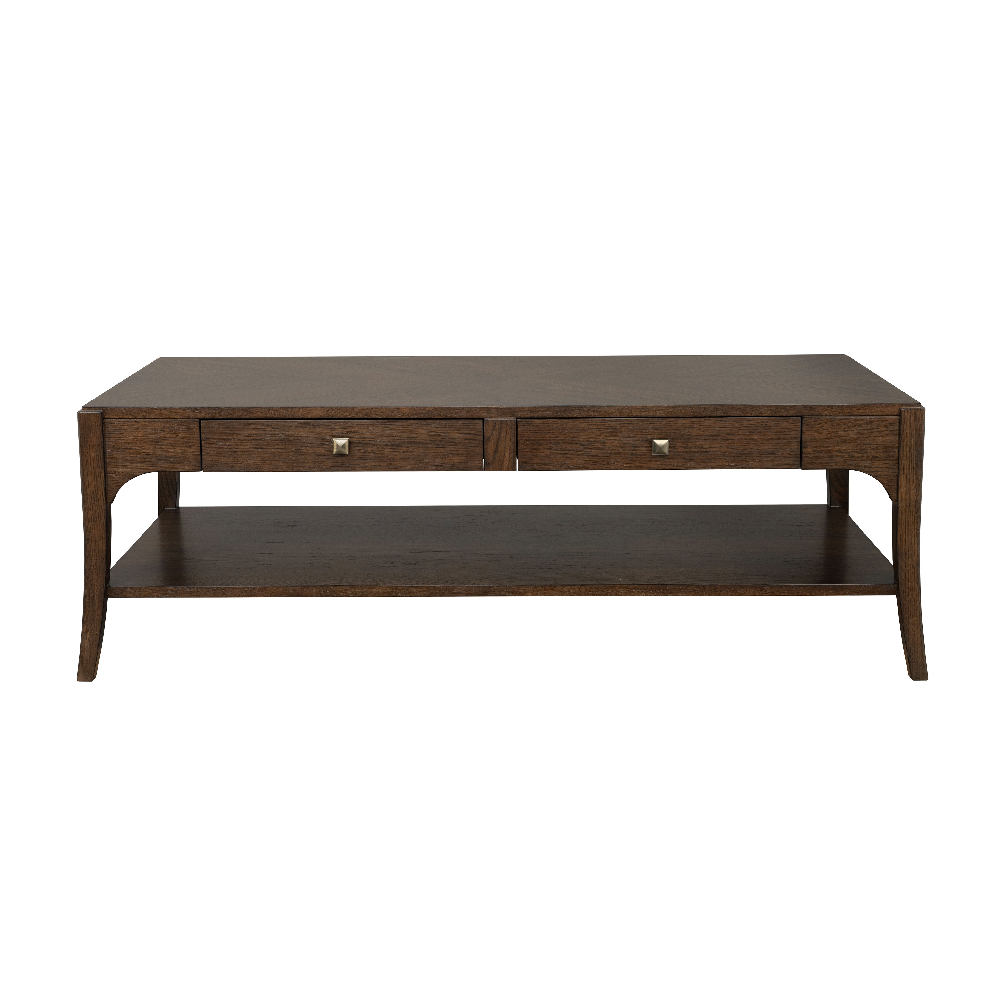 Sylvie - Rectangular Coffee Table - Dark Brown, dark brown, view 2