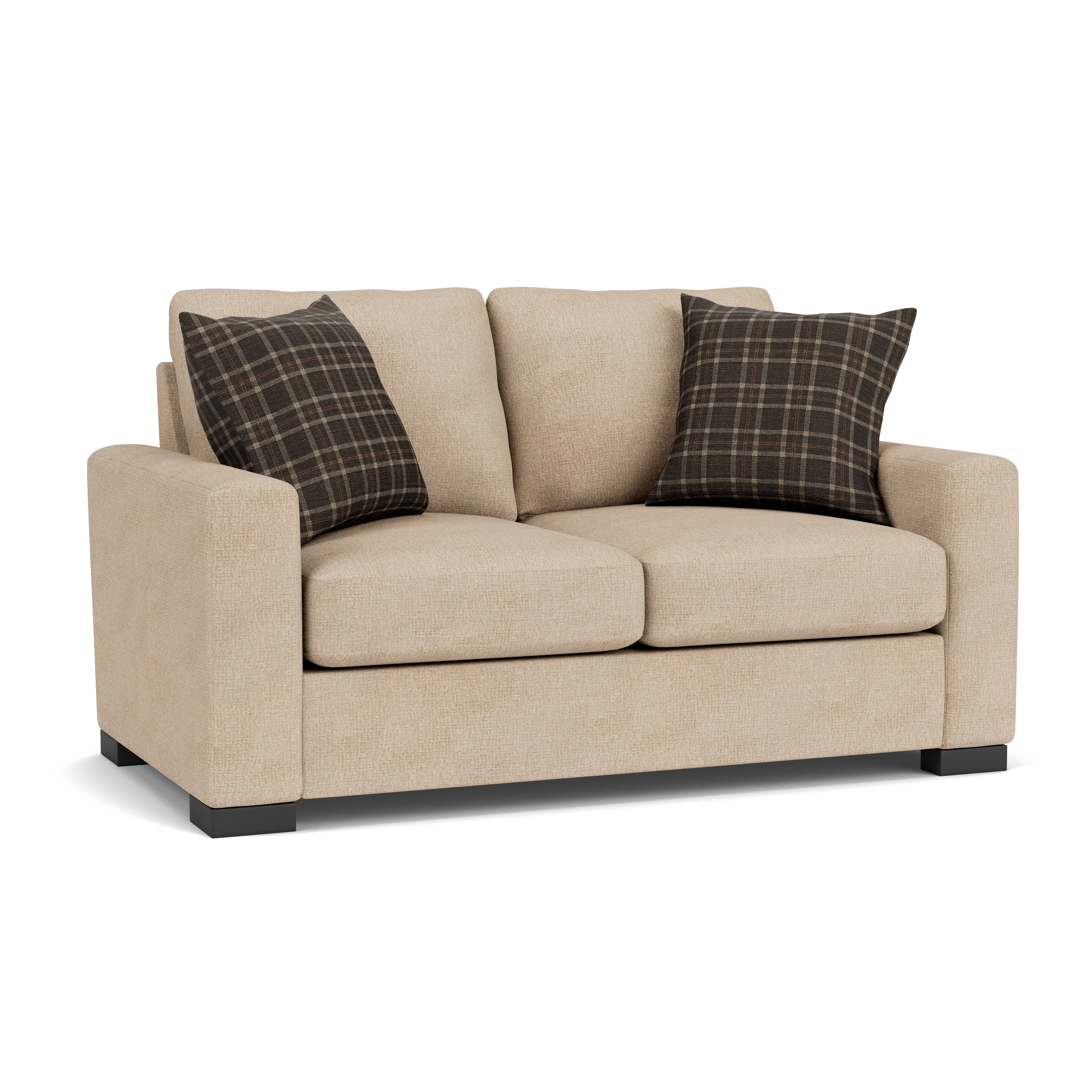 Oliver - Fabric Loveseat, gray, view 2