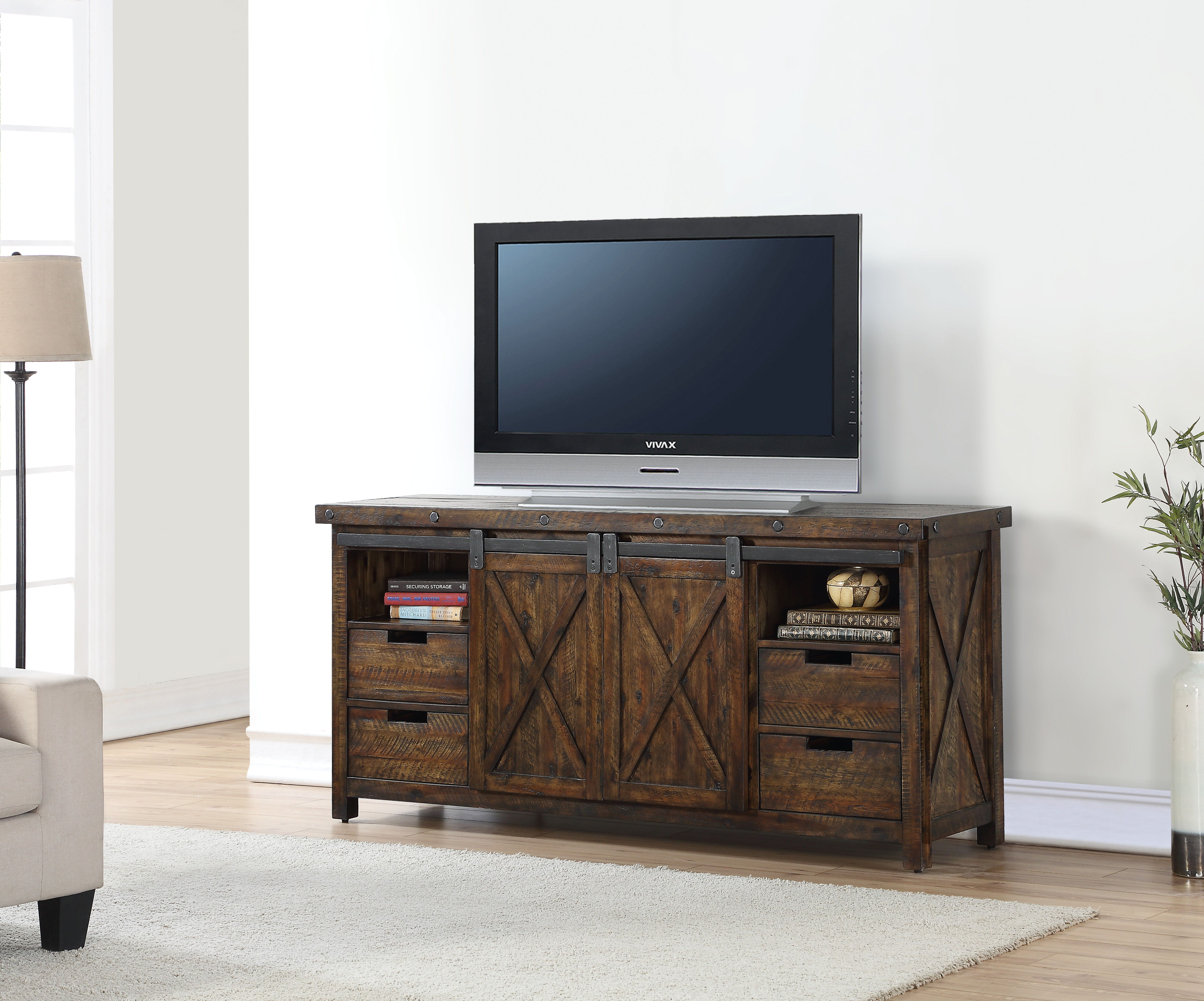 Carpenter - Entertainment Base - Dark Brown, dark brown, view 6
