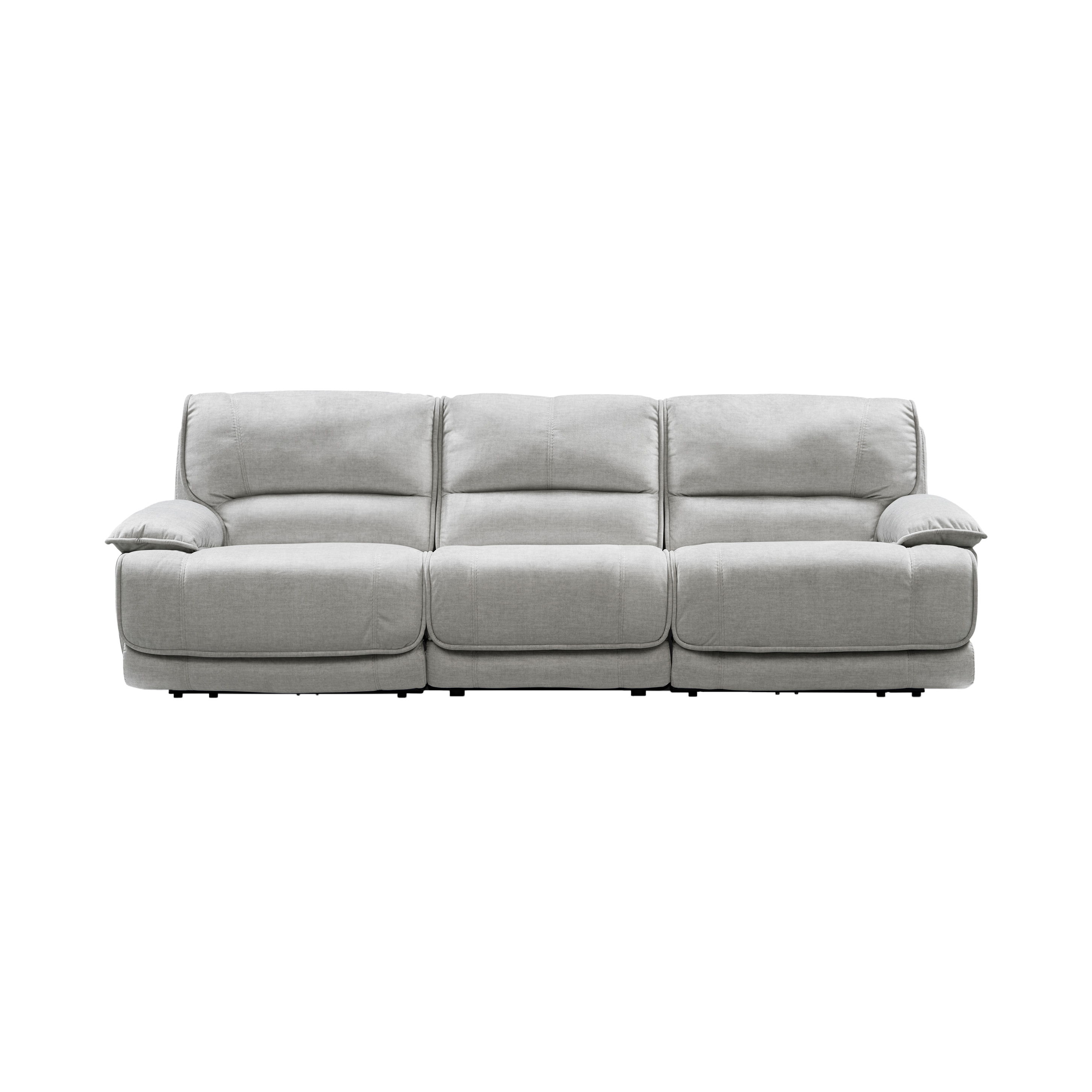 Olsen - 3-Piece Reclining Sofa - Silver