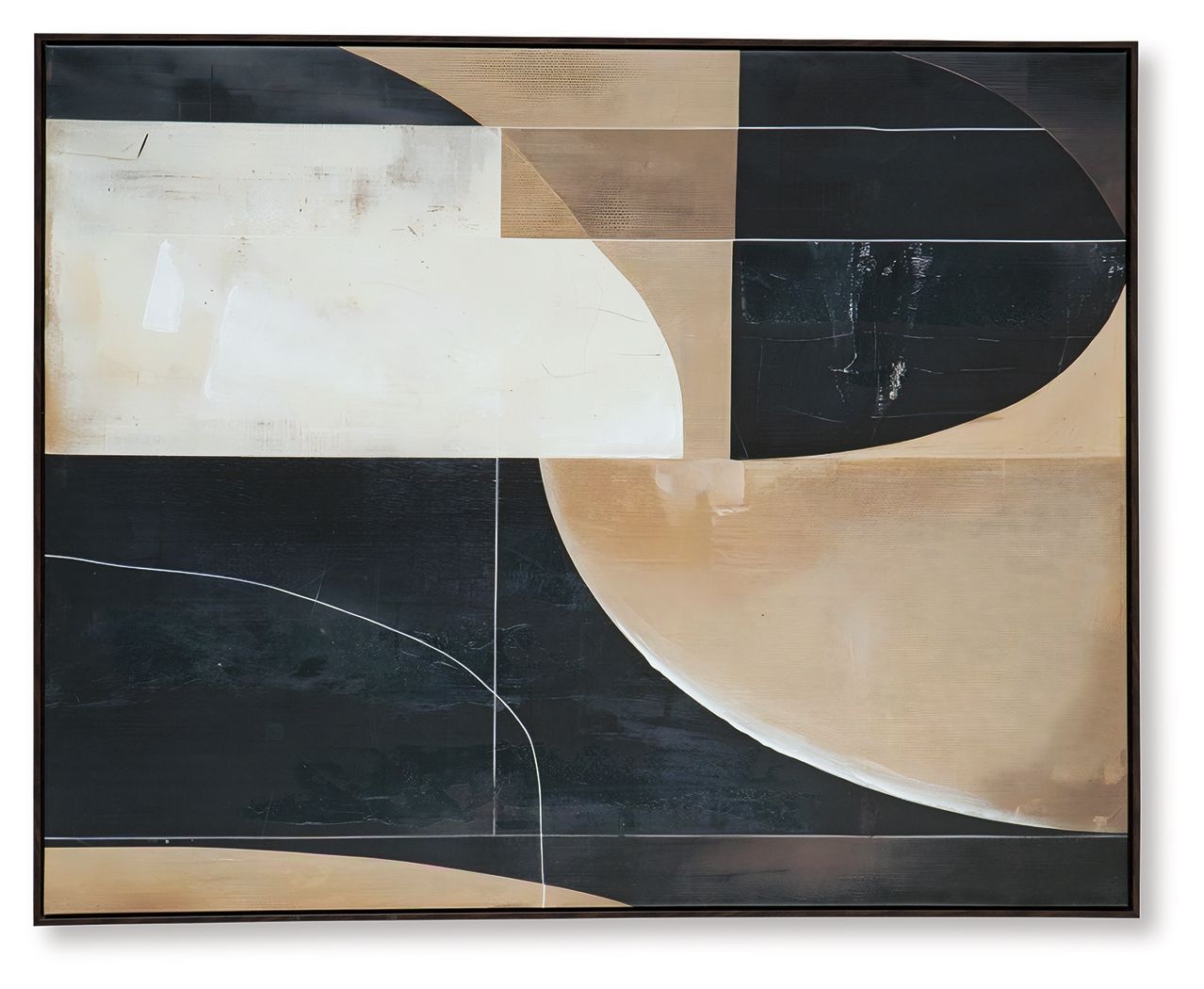 Ashley Furniture Ewanford - Wall Art - Black / Brown / Tan - Image 6