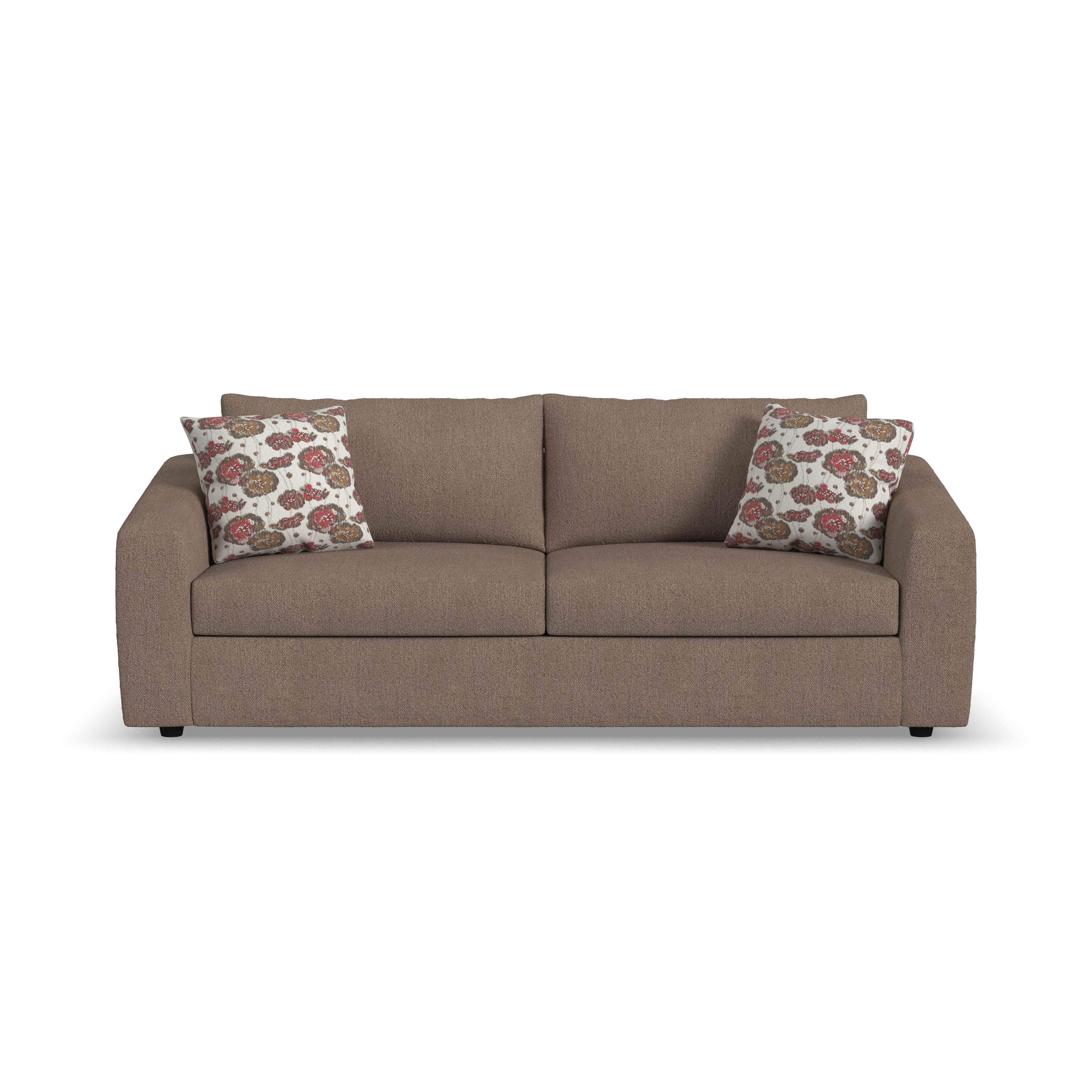 Chevy - Leather Sofa - Brown, light brown, view 4
