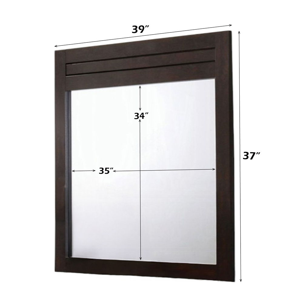 Panang - Mirror - Mahogany, dark brown, view 3