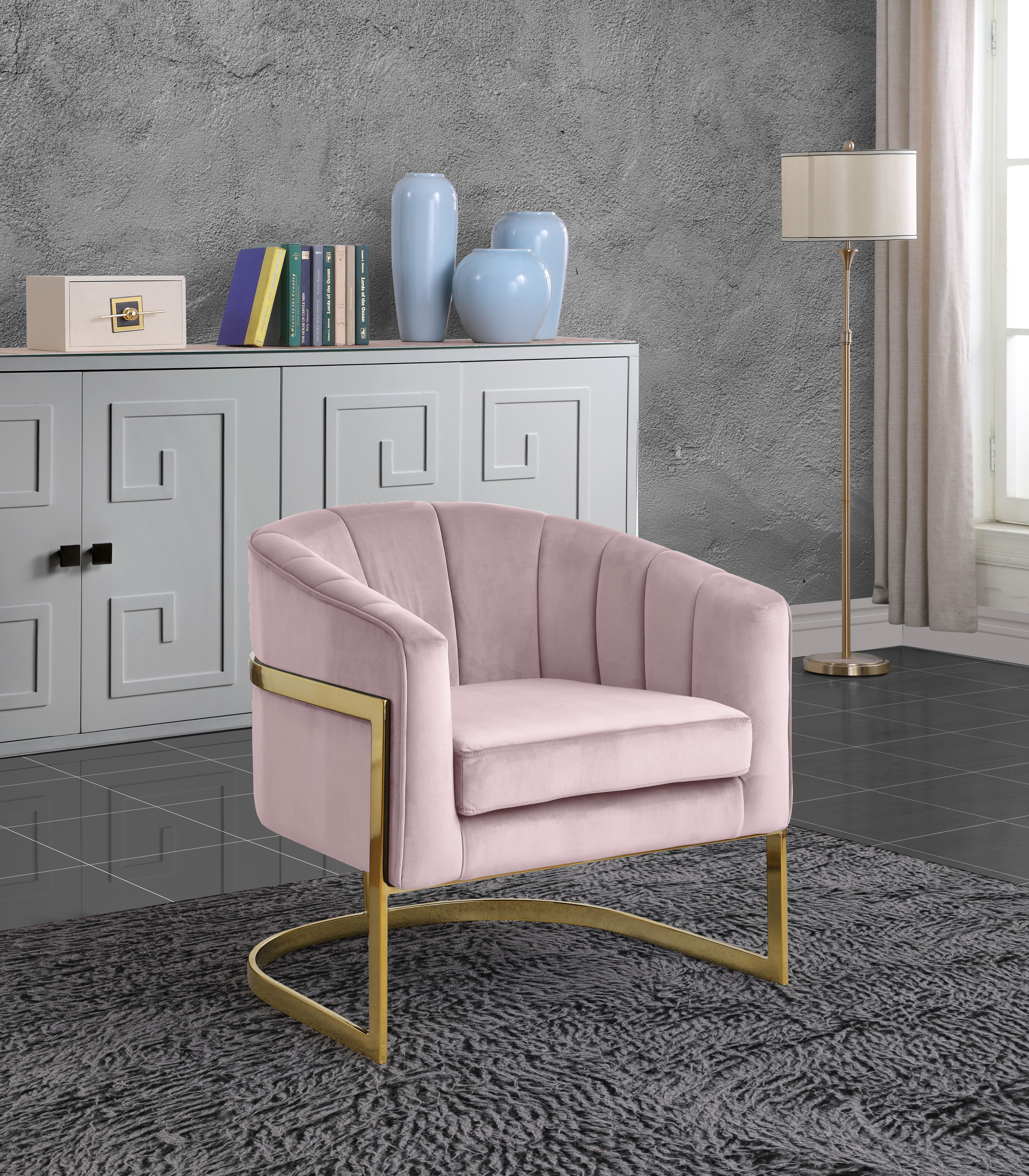 Carter - Accent Chair - Pink