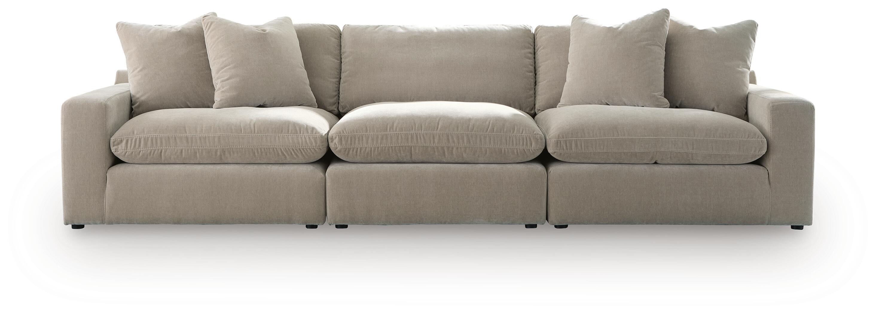 Maxton Heights - 3-Piece Sectional Sofa - Pebble