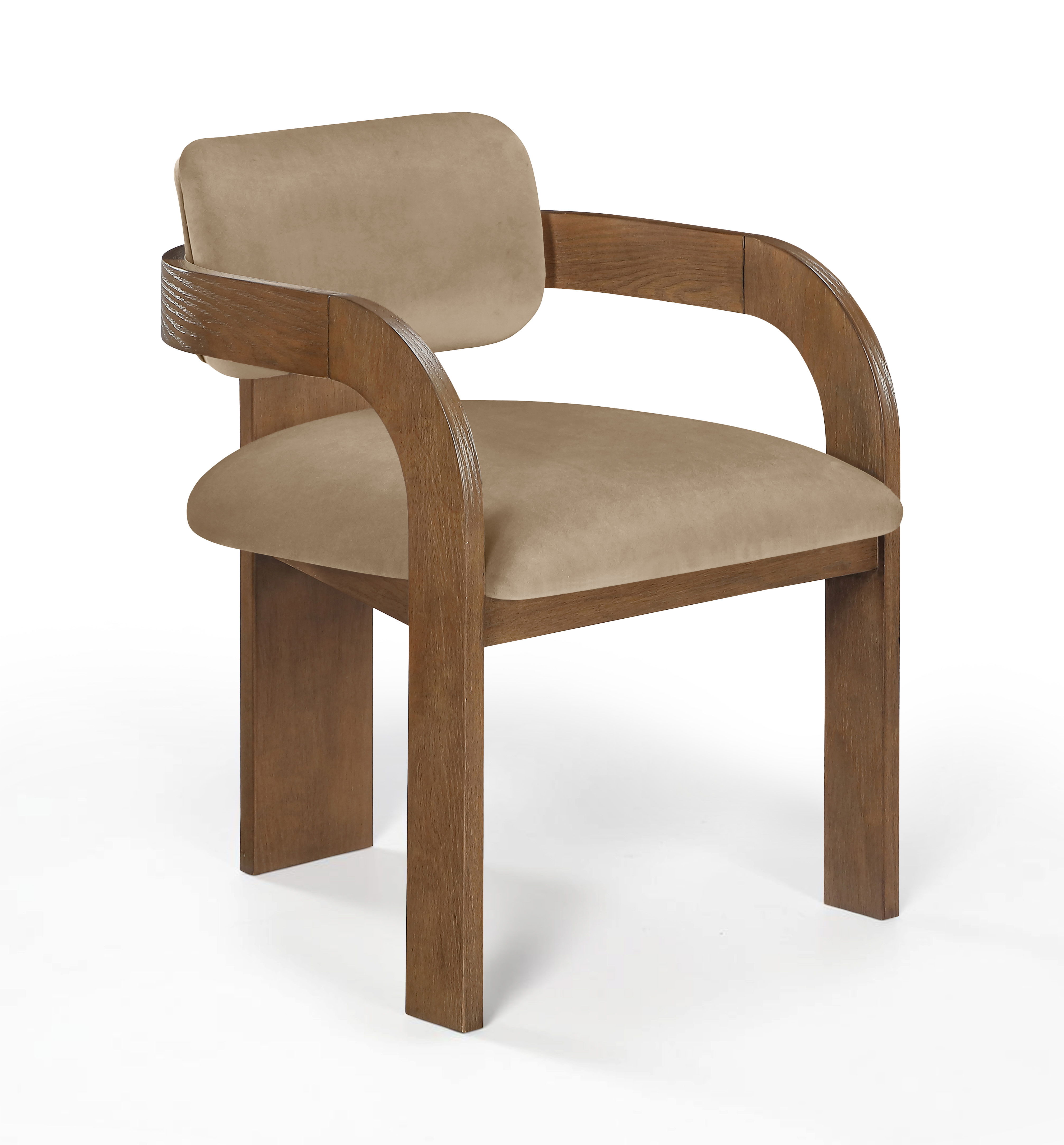 Cedra - Velvet Performance Fabric Upholstered Dining Chair (Set of 2) - Beige