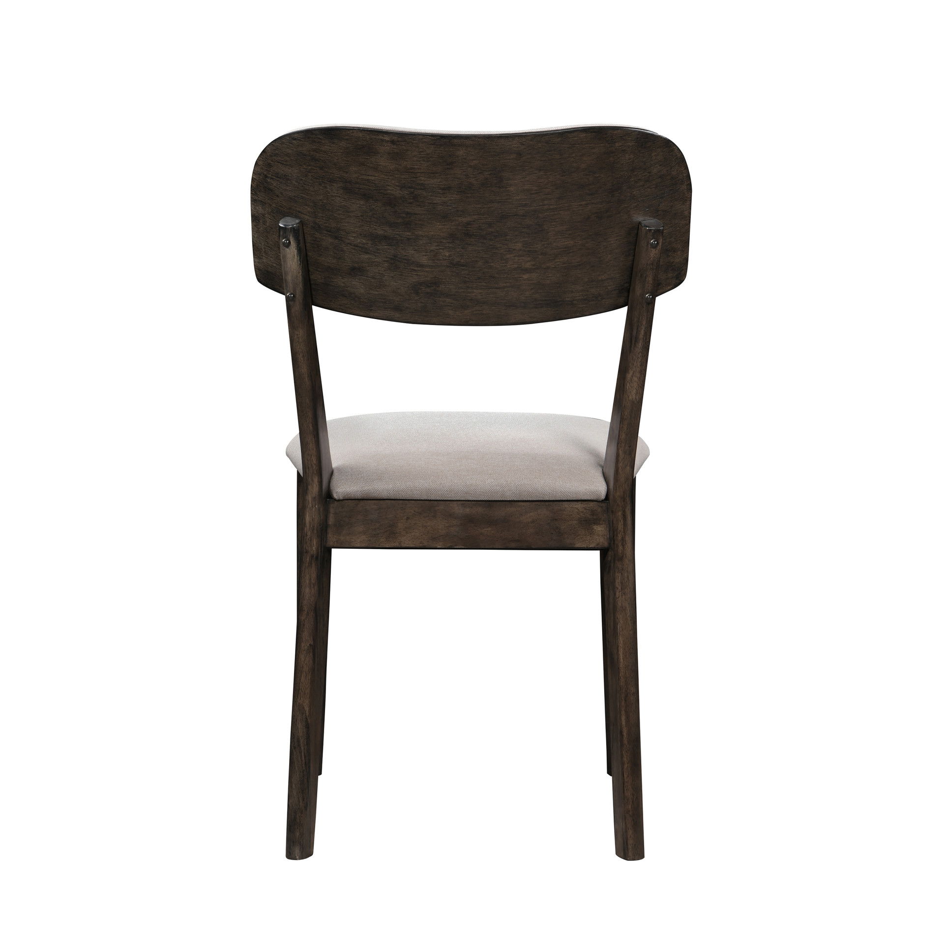 Rex - Open Back Dining Chair (Set of 2) - Brown And Beige, dark brown, view 4