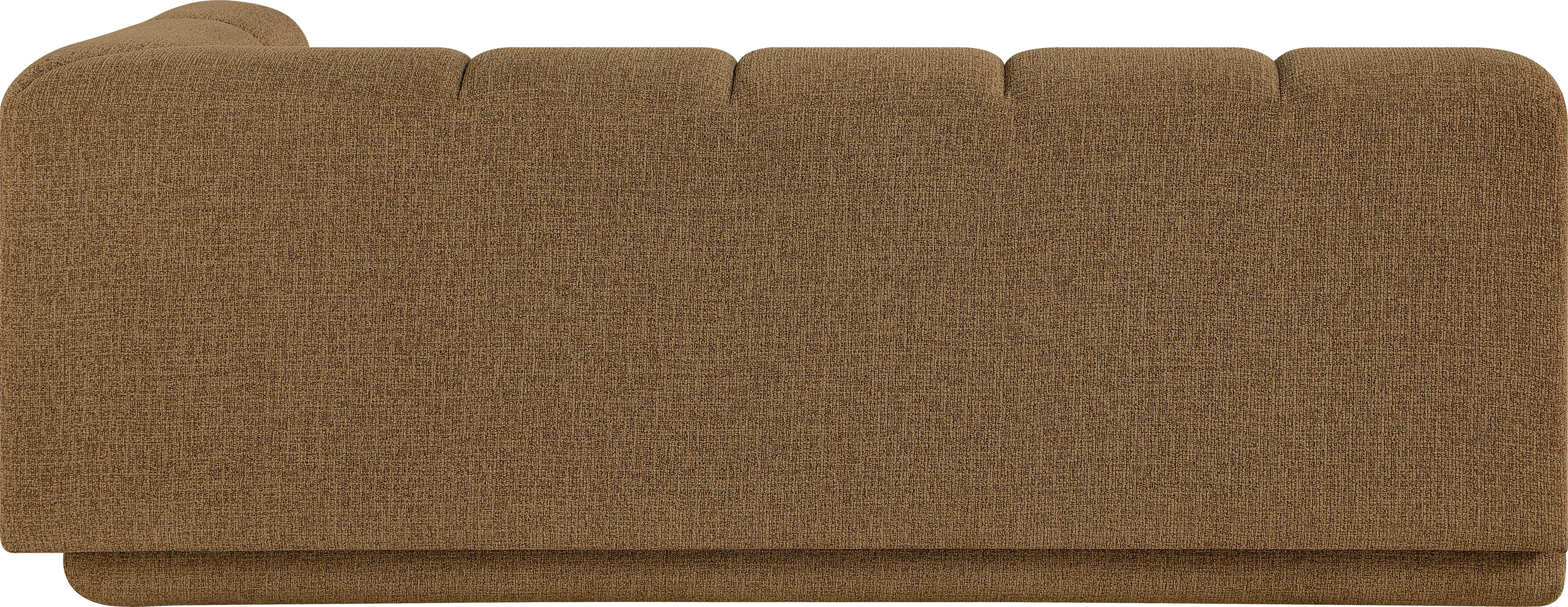 Modari - Fabric Upholstered Right Arm Sofa - Brown