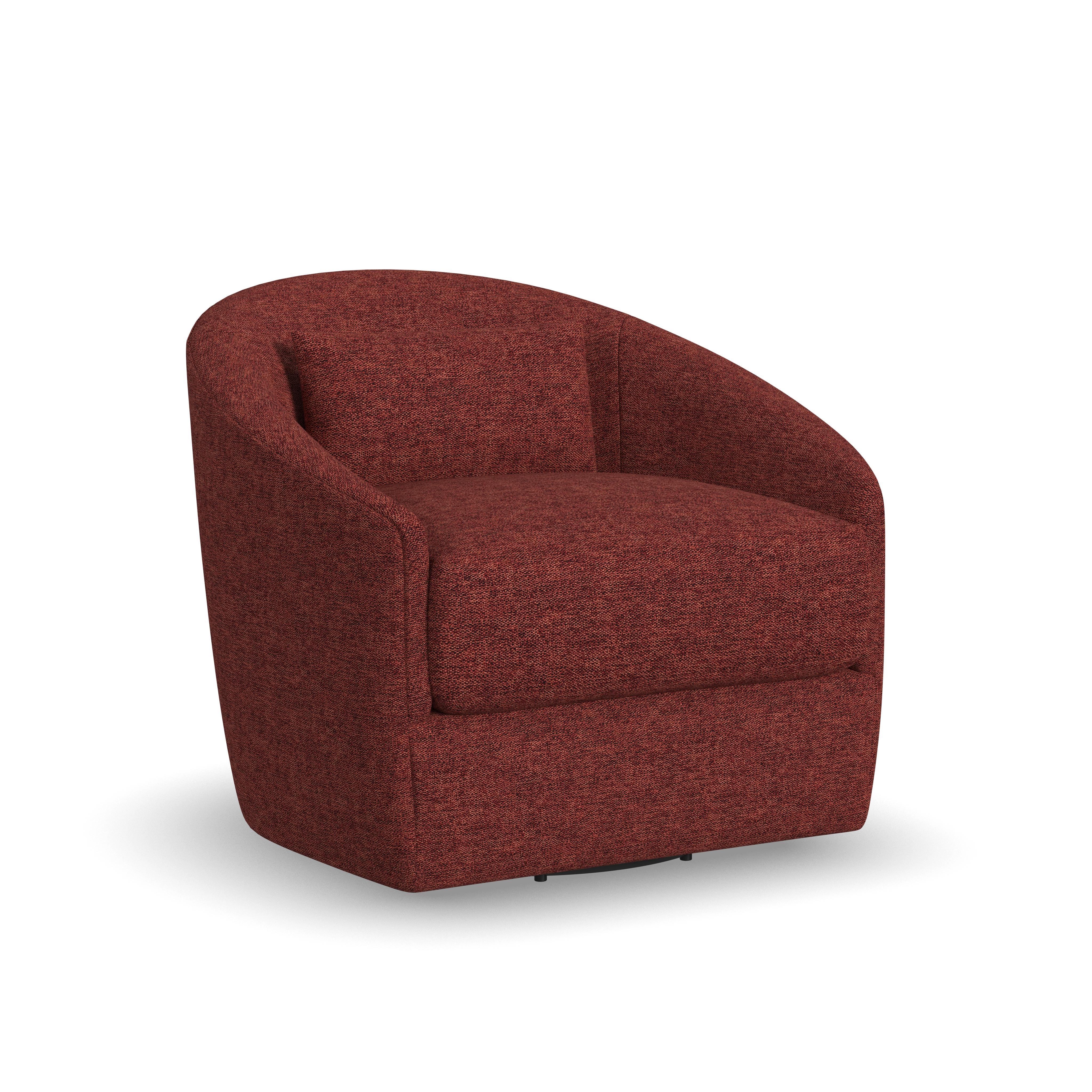 Shelly - Swivel Chair, dark red