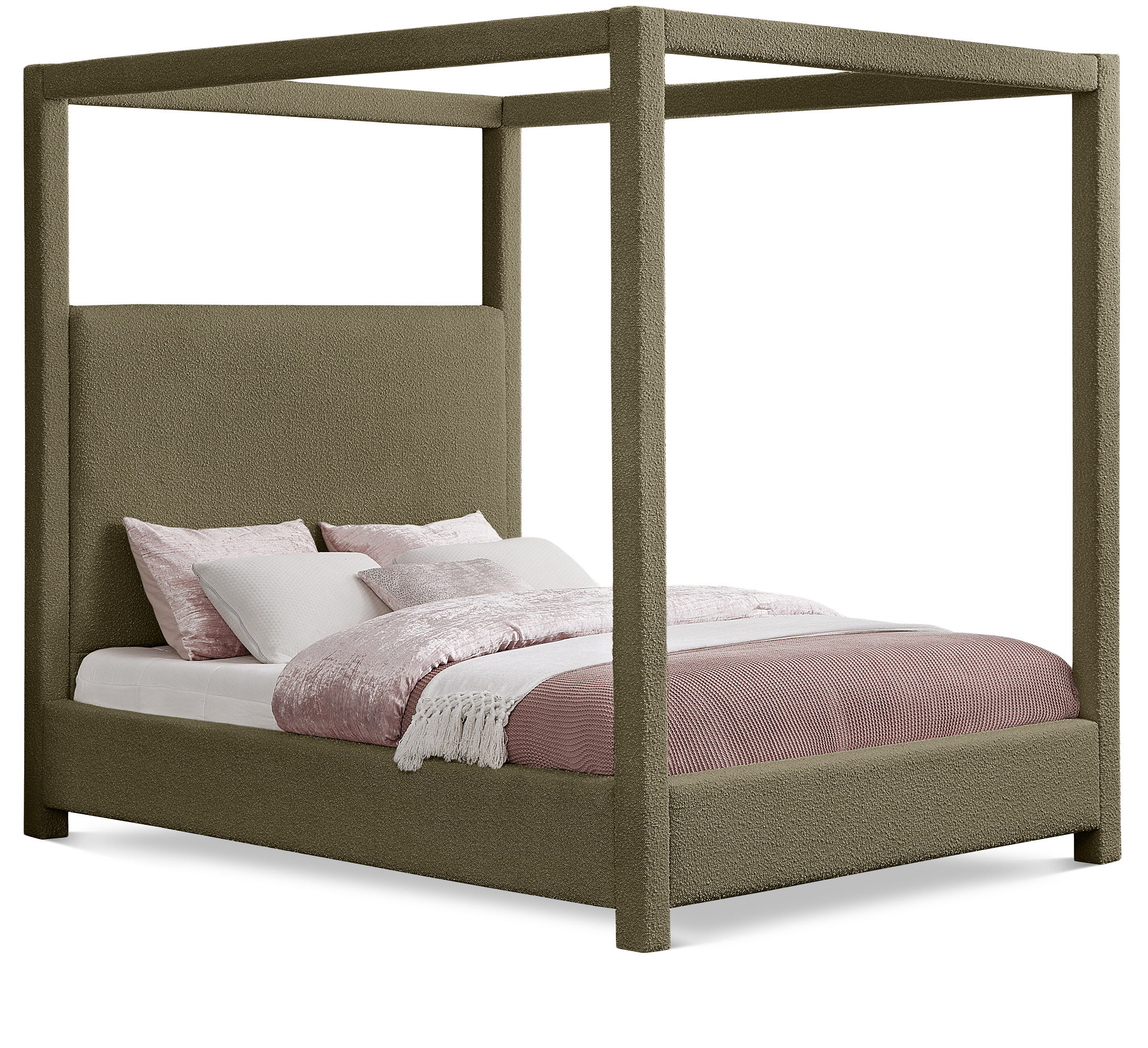 Eden - King Bed - Olive