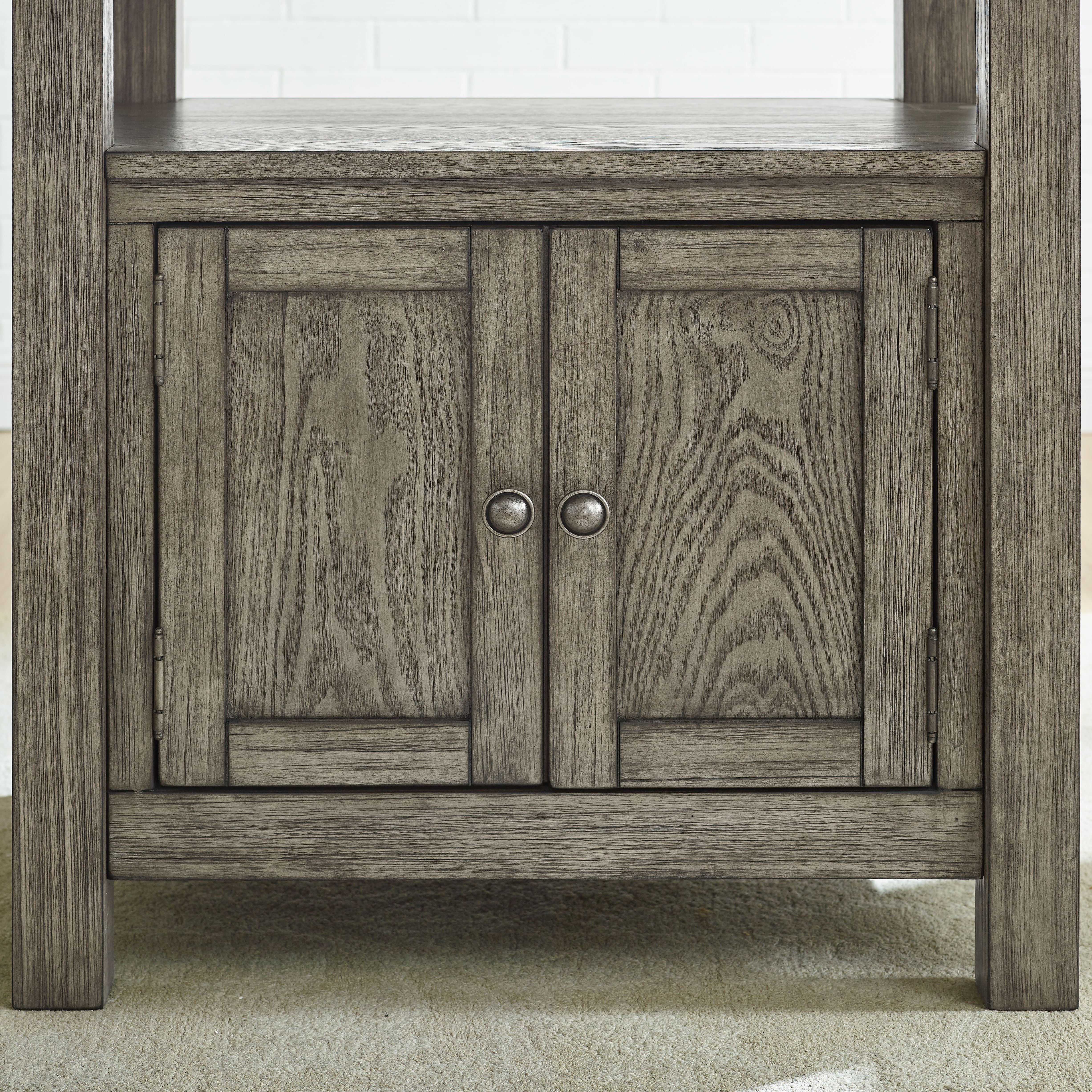 Grayson - Counter Table Base - Gray / Light Brown