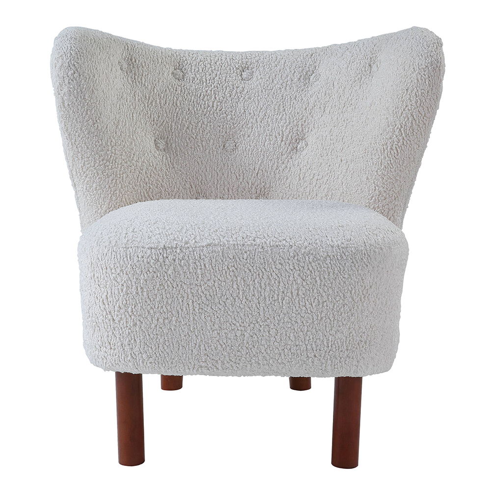Zusud - Accent Chair - White Teddy Sherpa, white, view 8