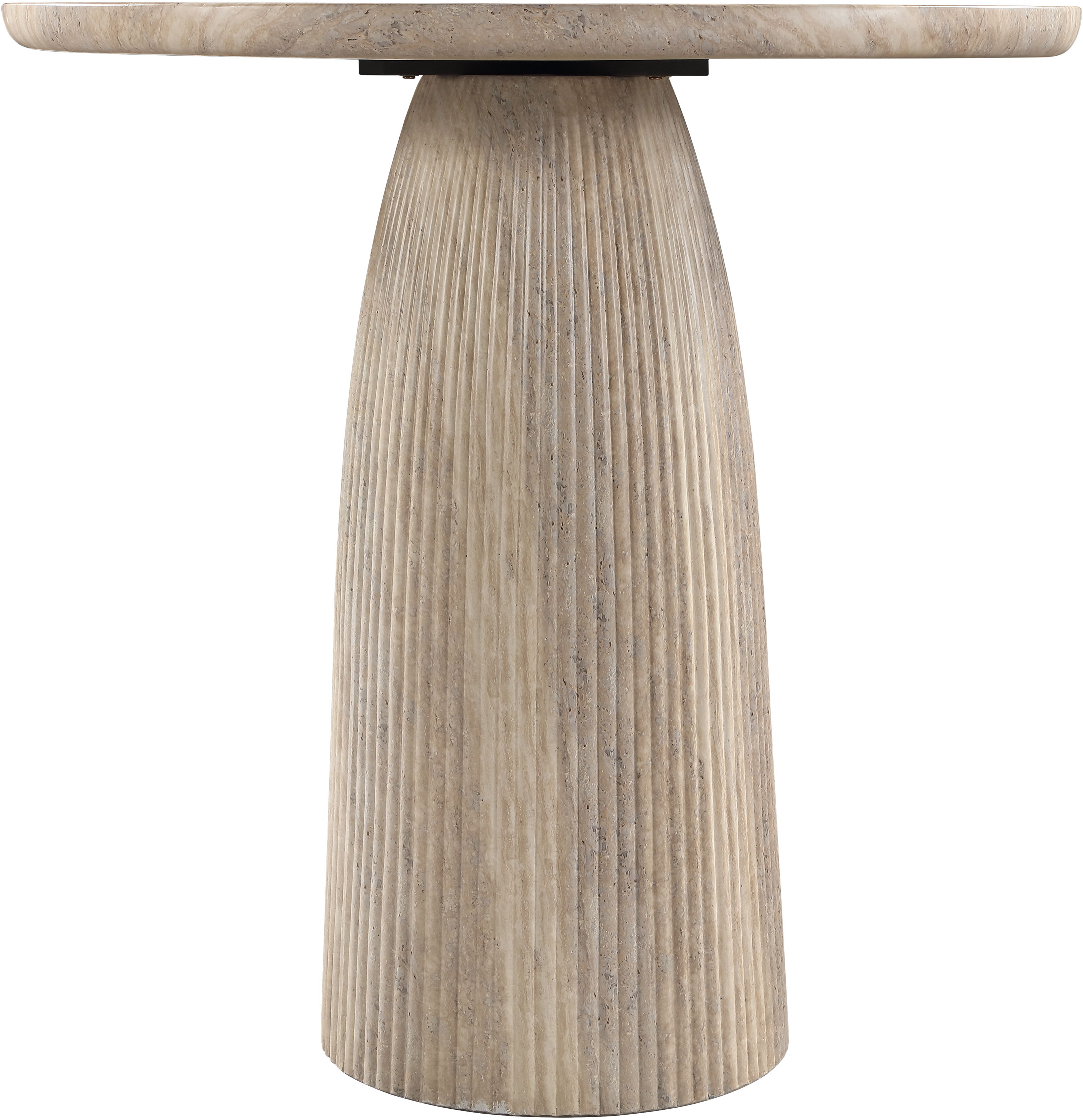 Venosa - 42" Concrete Indoor/Outdoor Bar Table - Travertine
