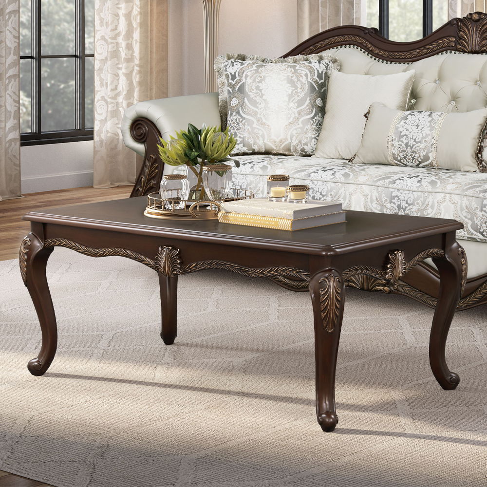 Pierce - Coffee Table - Cherry, dark brown, view 8