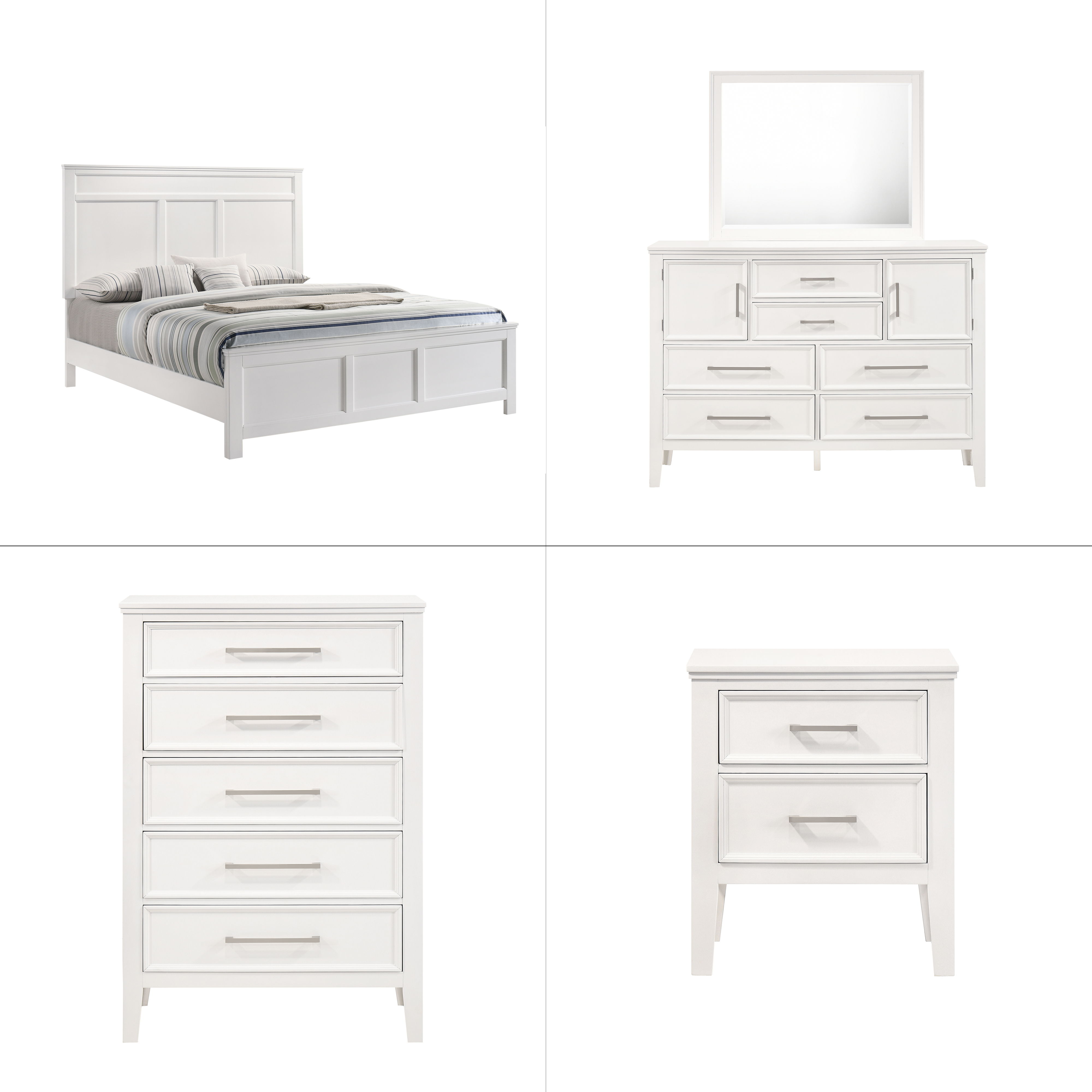 Eastern King · 5 Pc · Bed & Dresser & Mirror & Chest & Nightstand