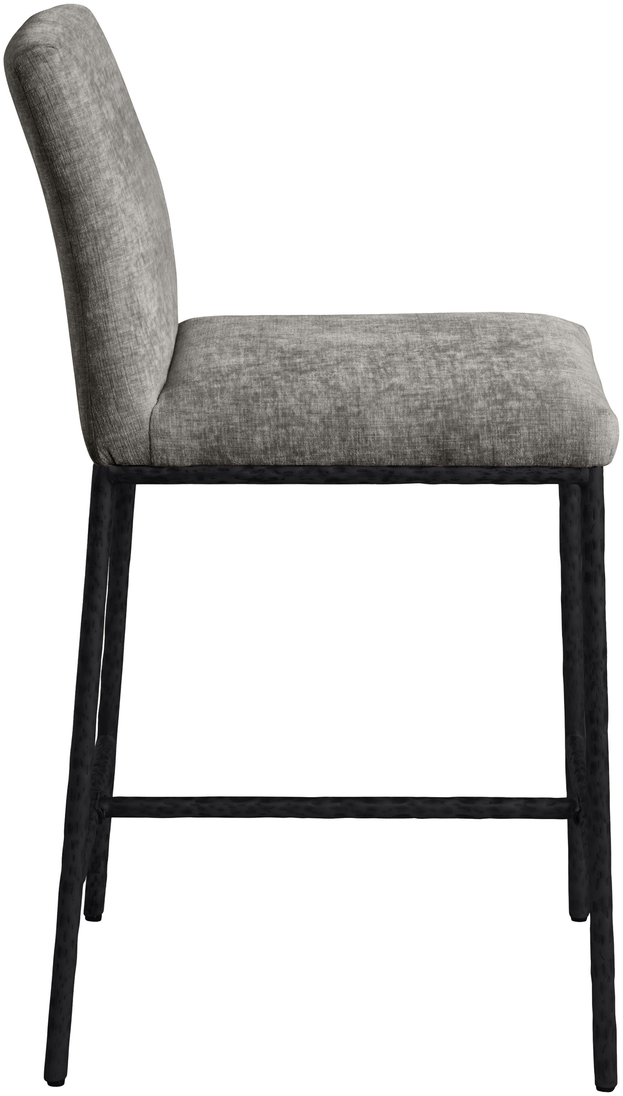 Reeves - Chenille Upholstered Counter Stool (Set of 2) - Gray