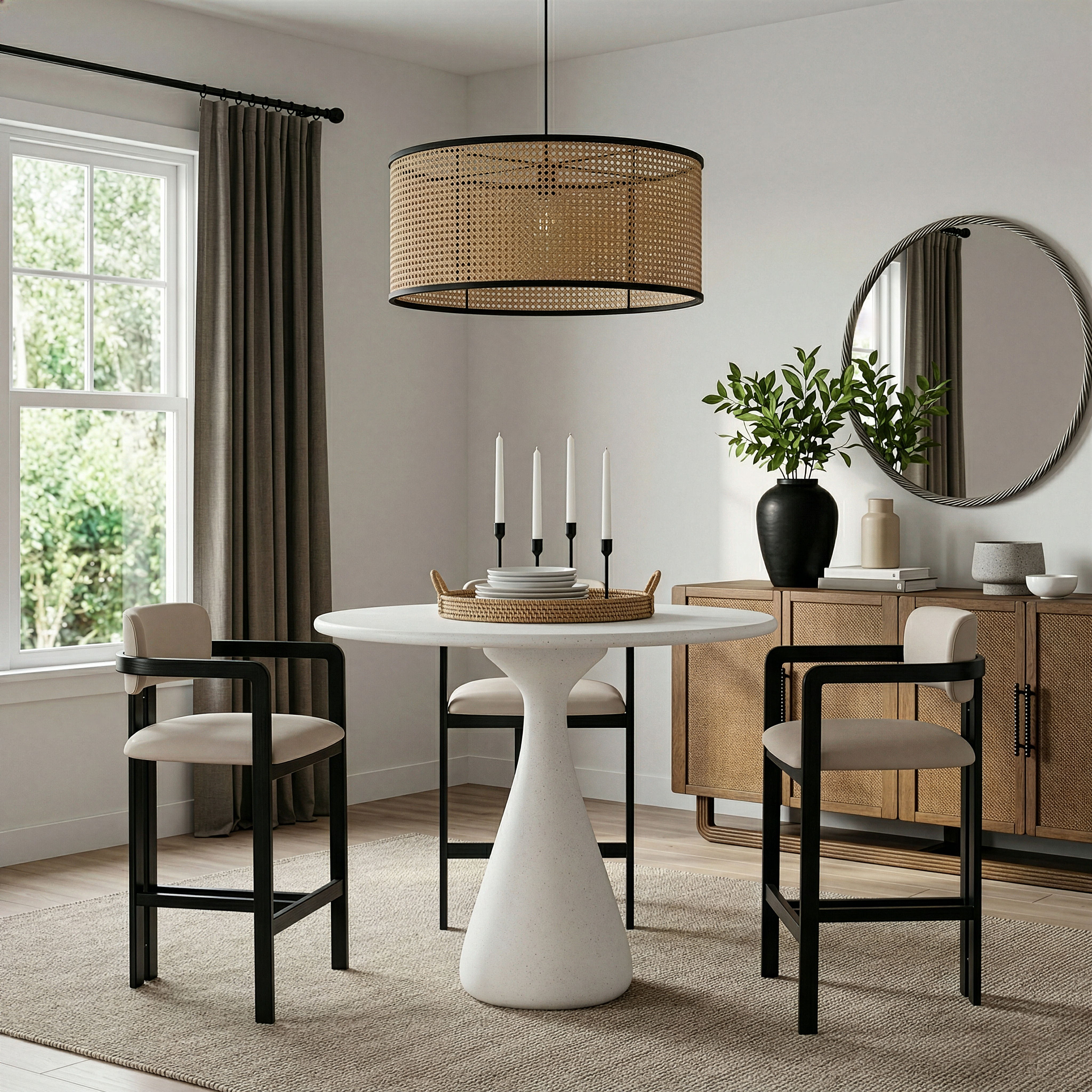 Sano - Indoor/Outdoor Counter Table - Cream