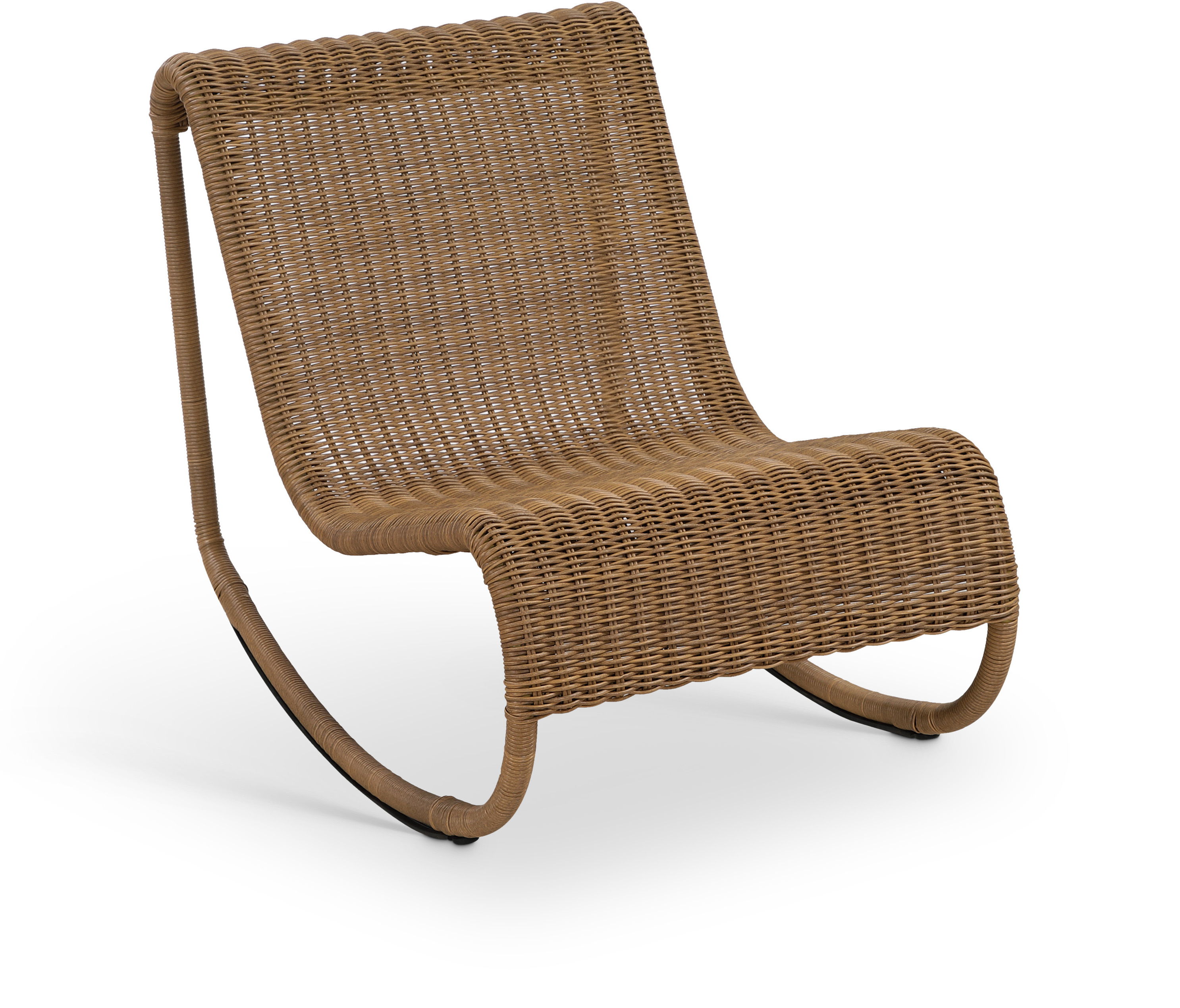 Antigua - Wicker Outdoor Patio Rocking Chair - Natural