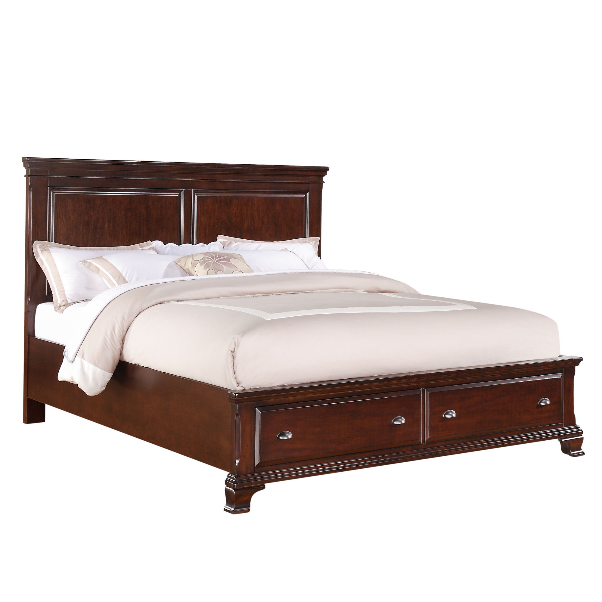 Canton - King Storage 3 Piece Bedroom Set - Cherry