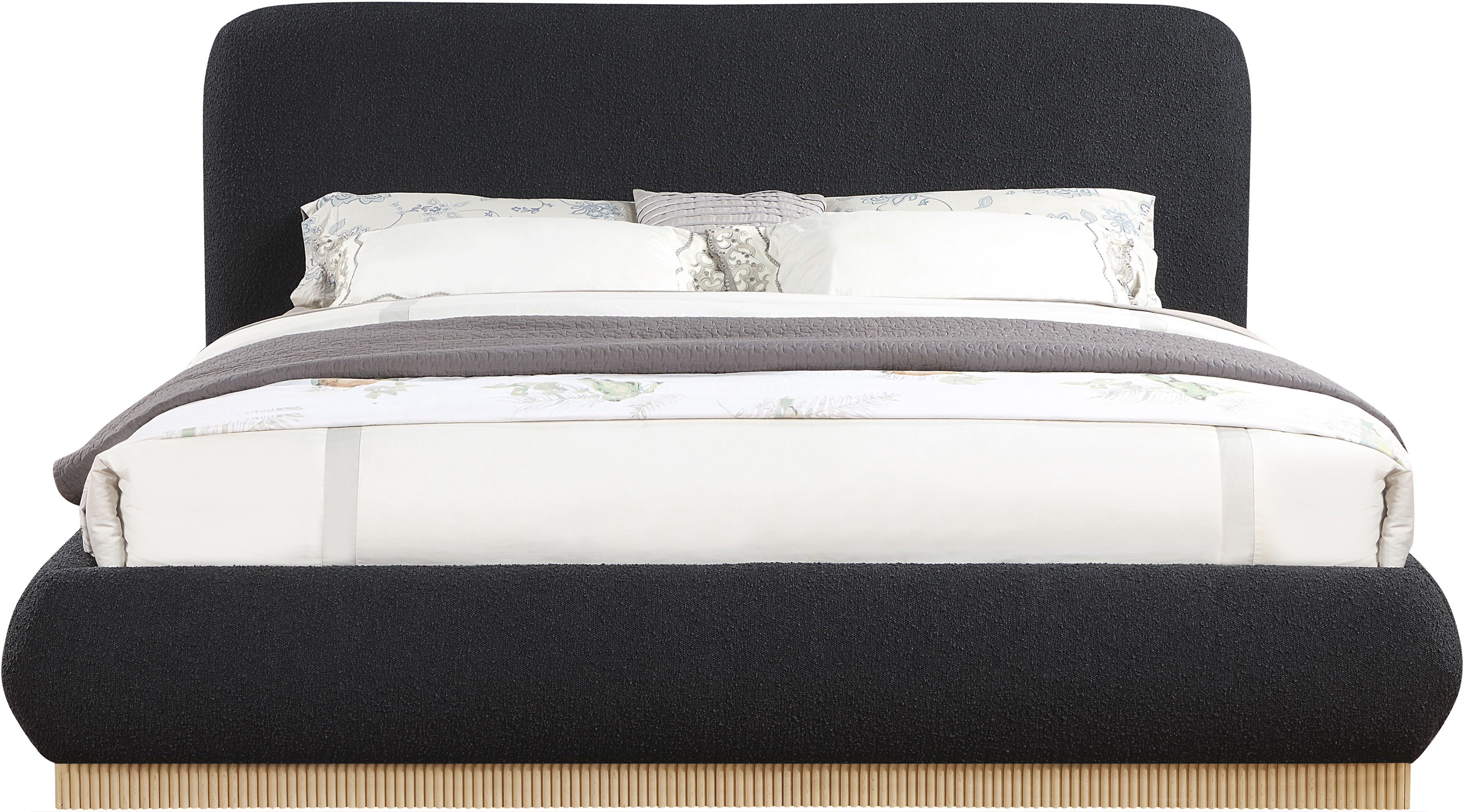 Rigby - King Bed With Natural Base - Black