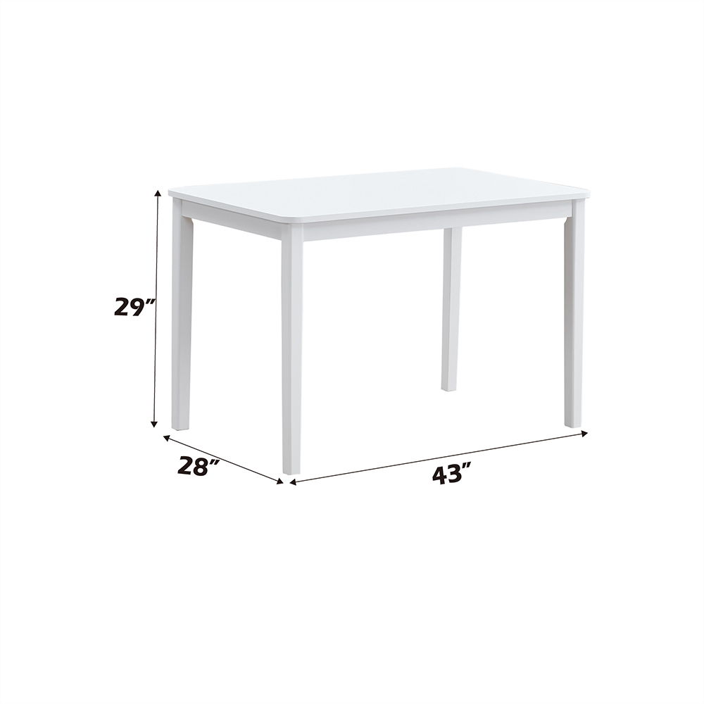 Fidelity - 5 Piece Dining Set - White & Gray, white, view 8