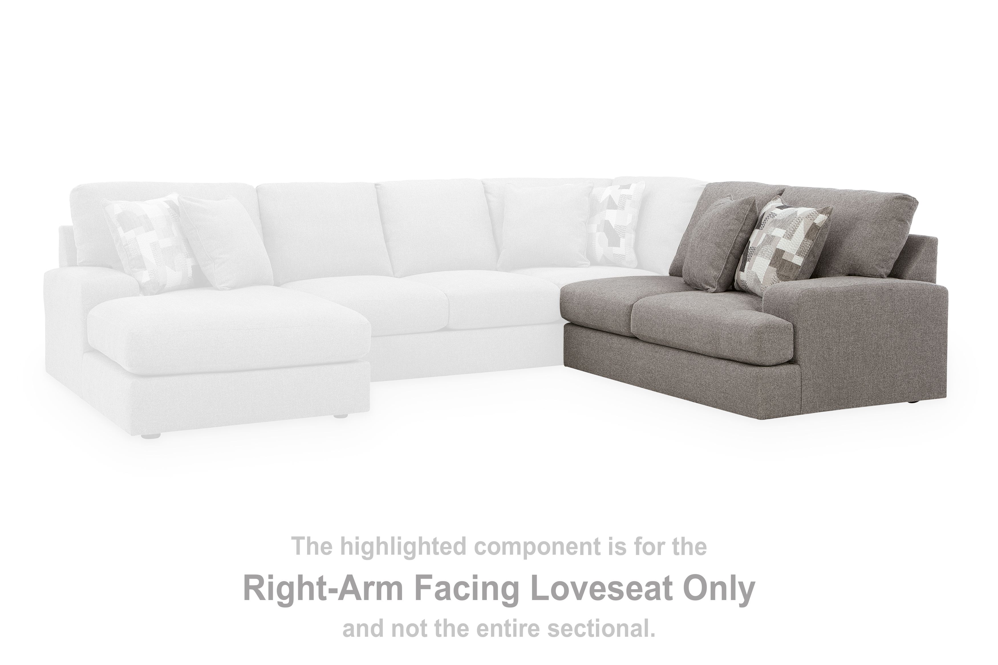 Lindon - RAF Loveseat - Smoke