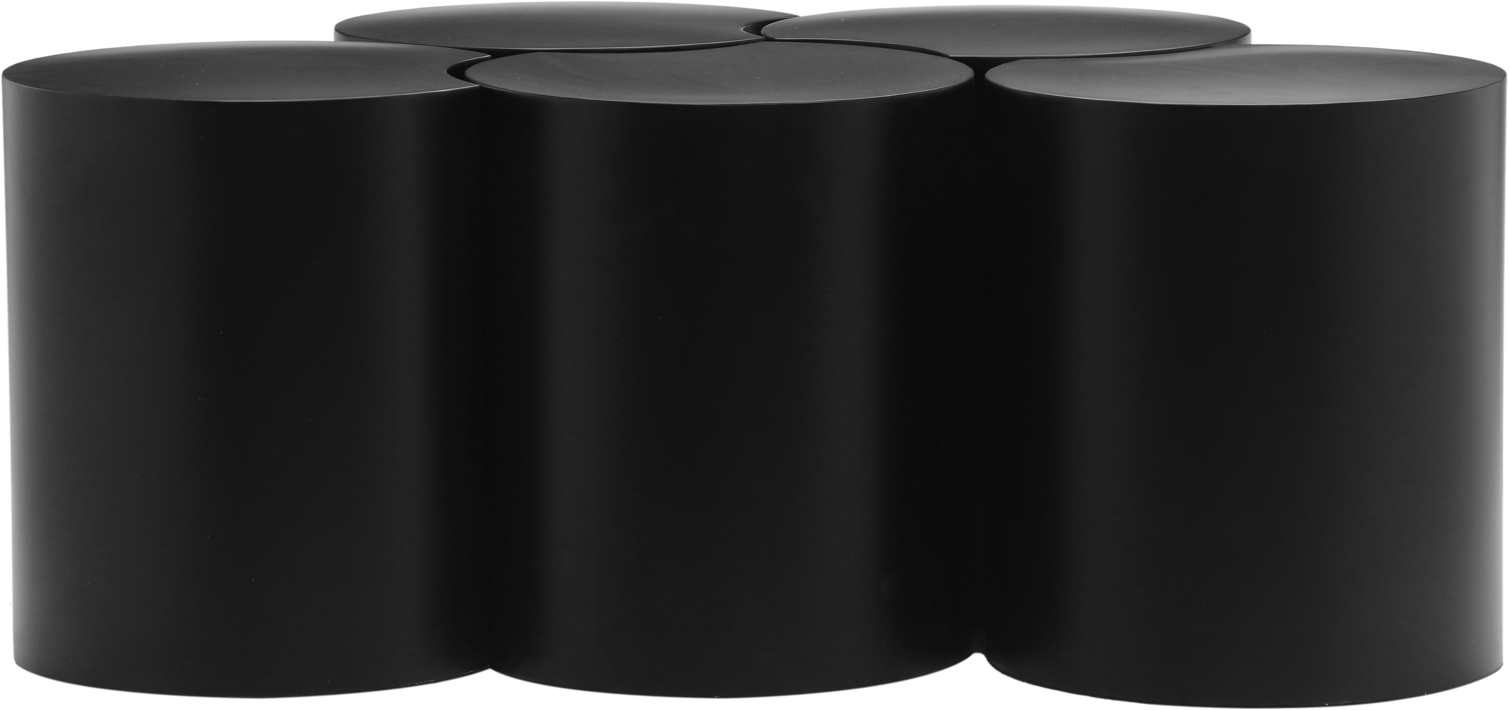Dimple - 18" 5 Piece Modular Coffee Table - Black