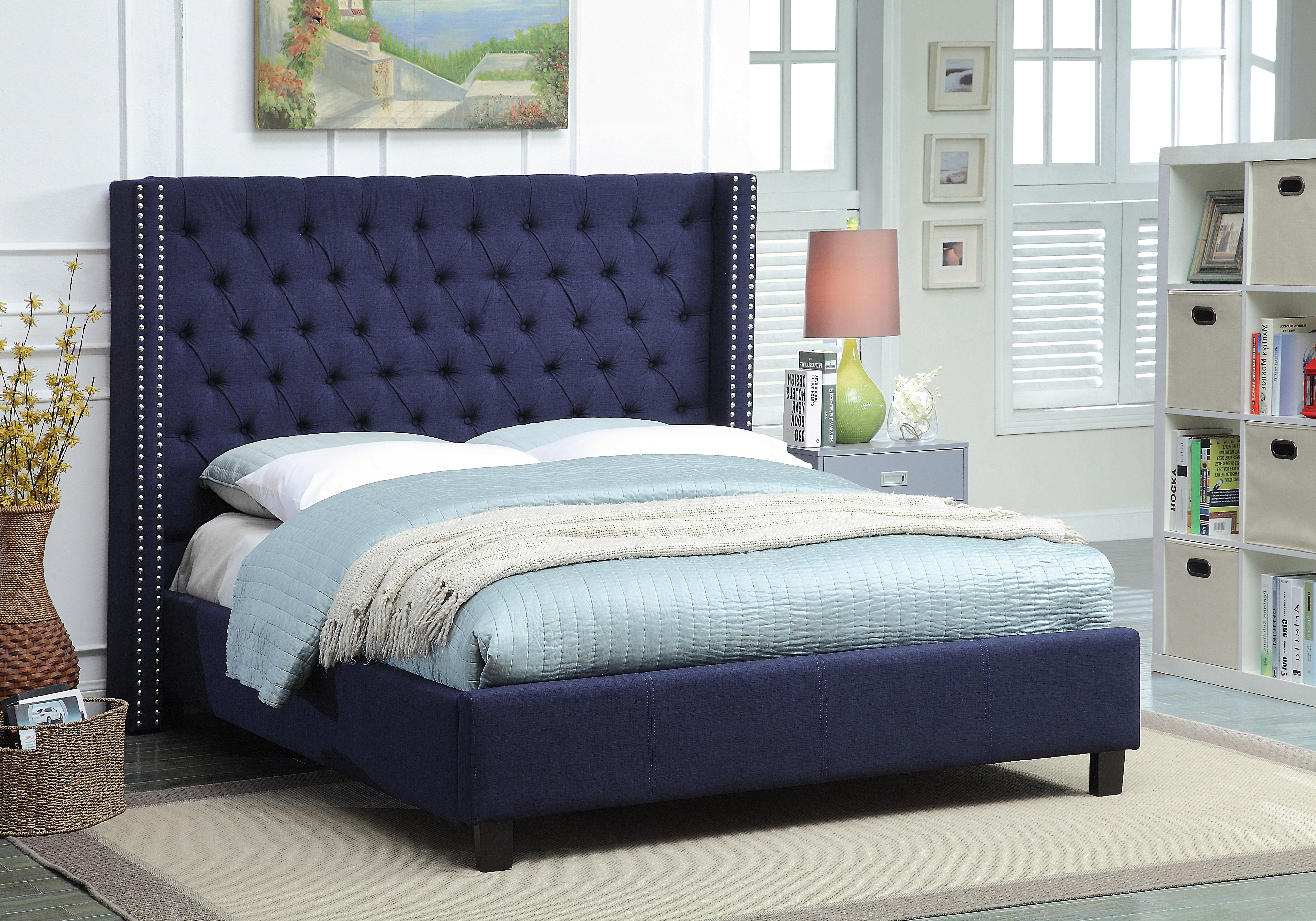Ashton - Queen Bed - Navy