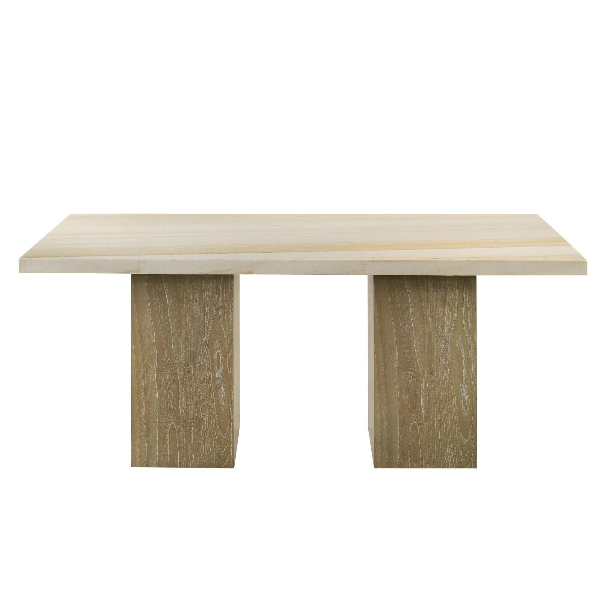 Olinda - Dining Table With Natrual Marble Top - Natrual, beige, view 3