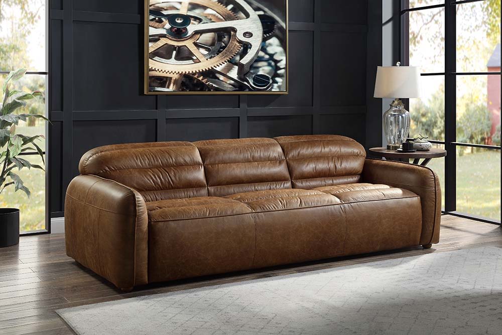 Rafer - Sofa - Cocoa Top Grain Leather, light brown, view 8