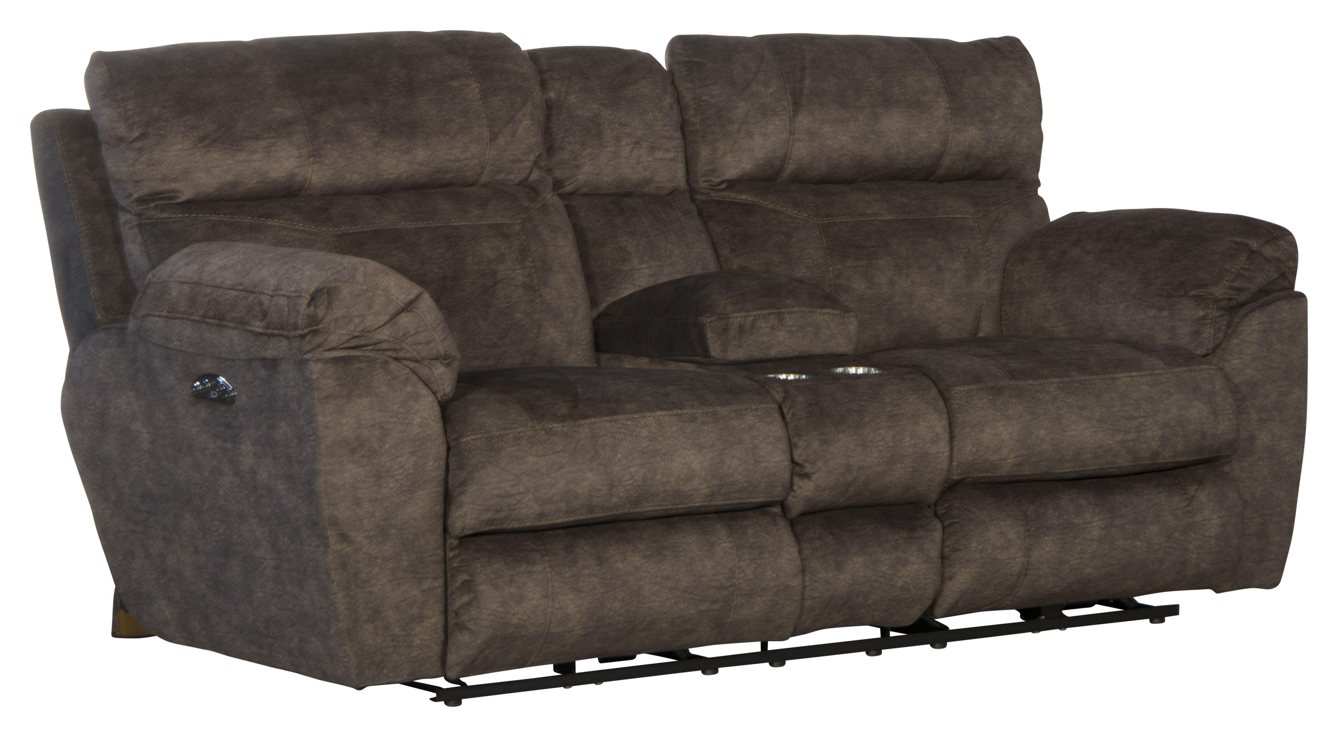 Sedona - Power Lay Flat Reclining Console Loveseat With Power Adjustable Headrest - Mocha