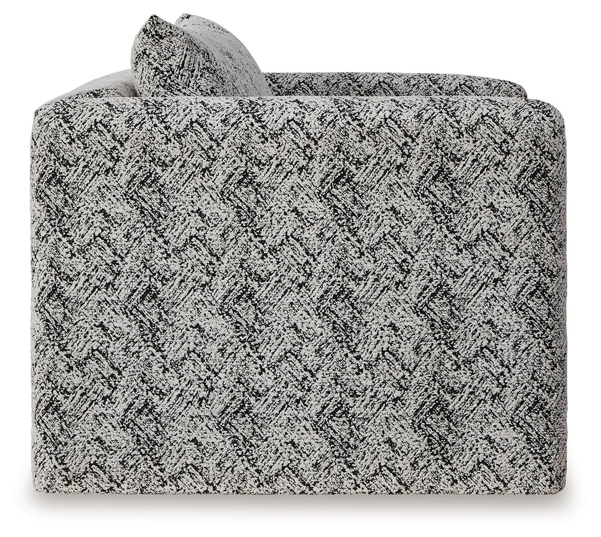 Ashley Furniture Kenbell - Accent Chair - Black / White - Image 4