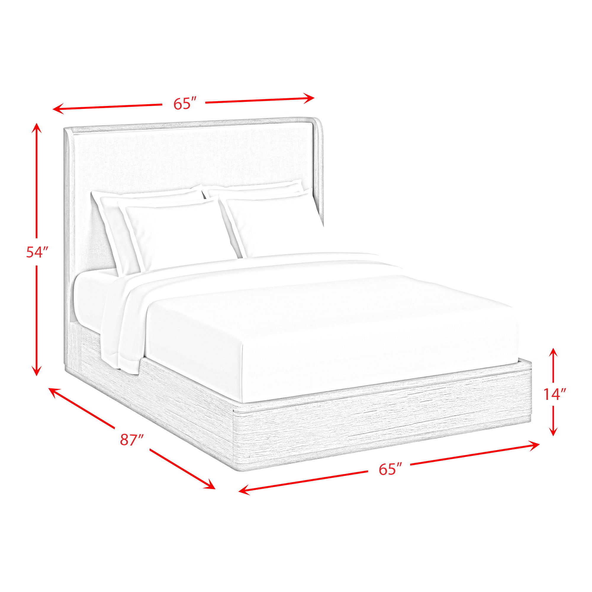 Rosalie - Queen Upholstered Bed - Black